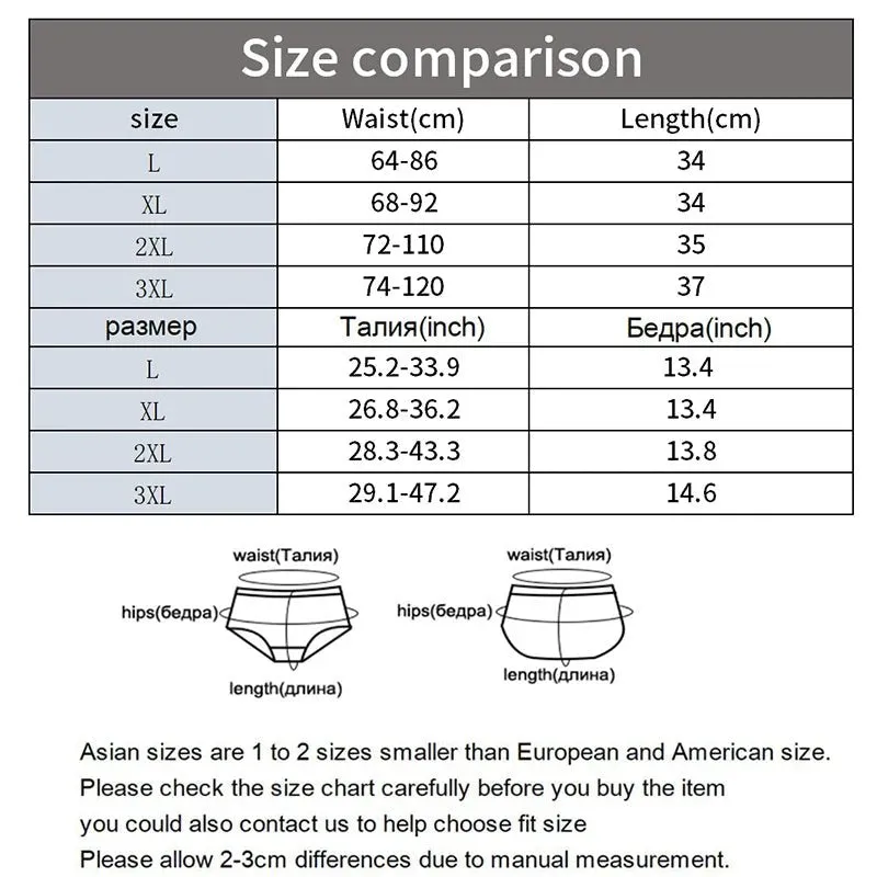 6Pcs Cotton Men Underwear Comfortable Underpants Male Boxers Panties for Shorts Boxershorts L-3XL