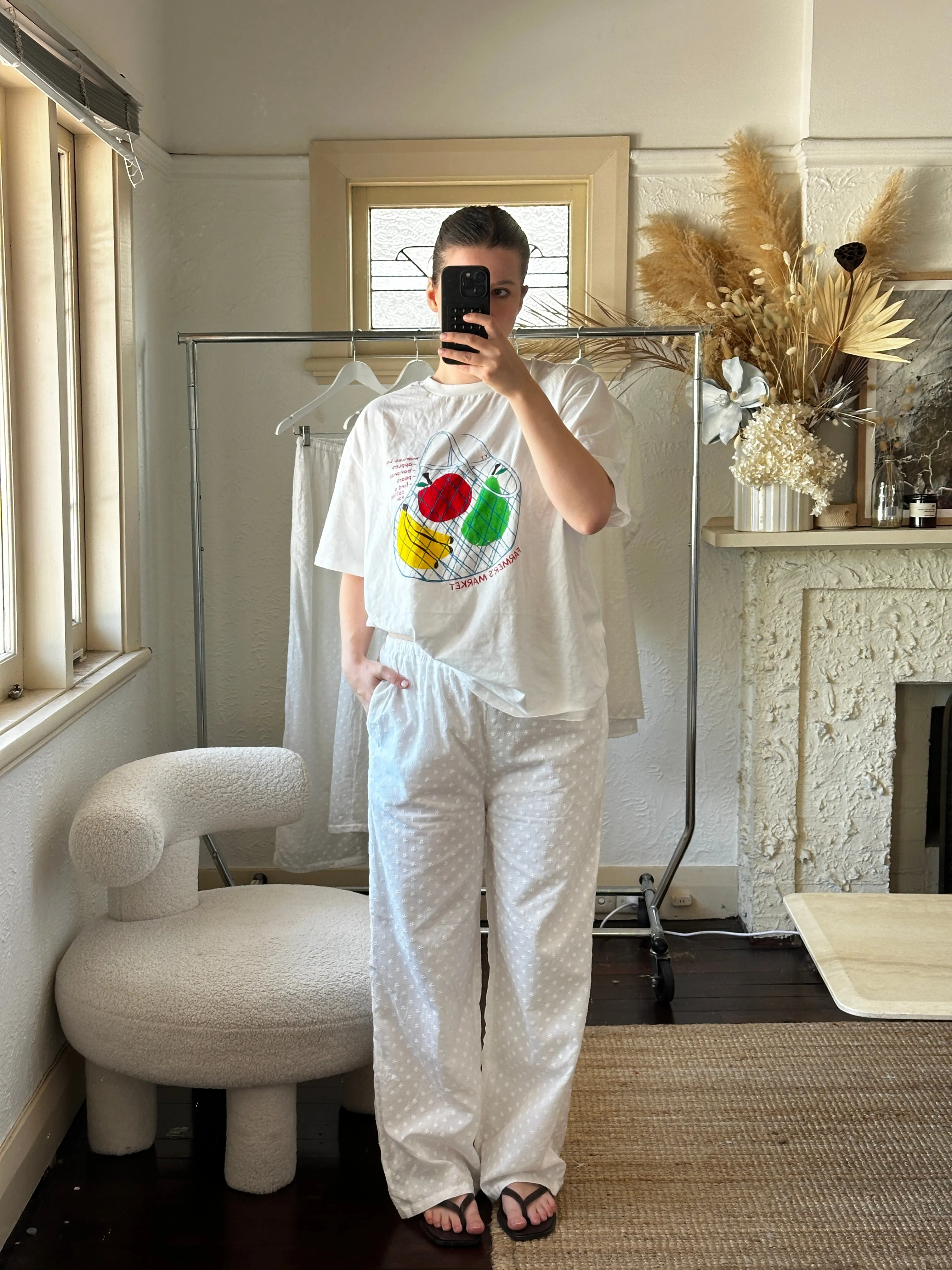 Adult Ash Cotton Broderie Pants