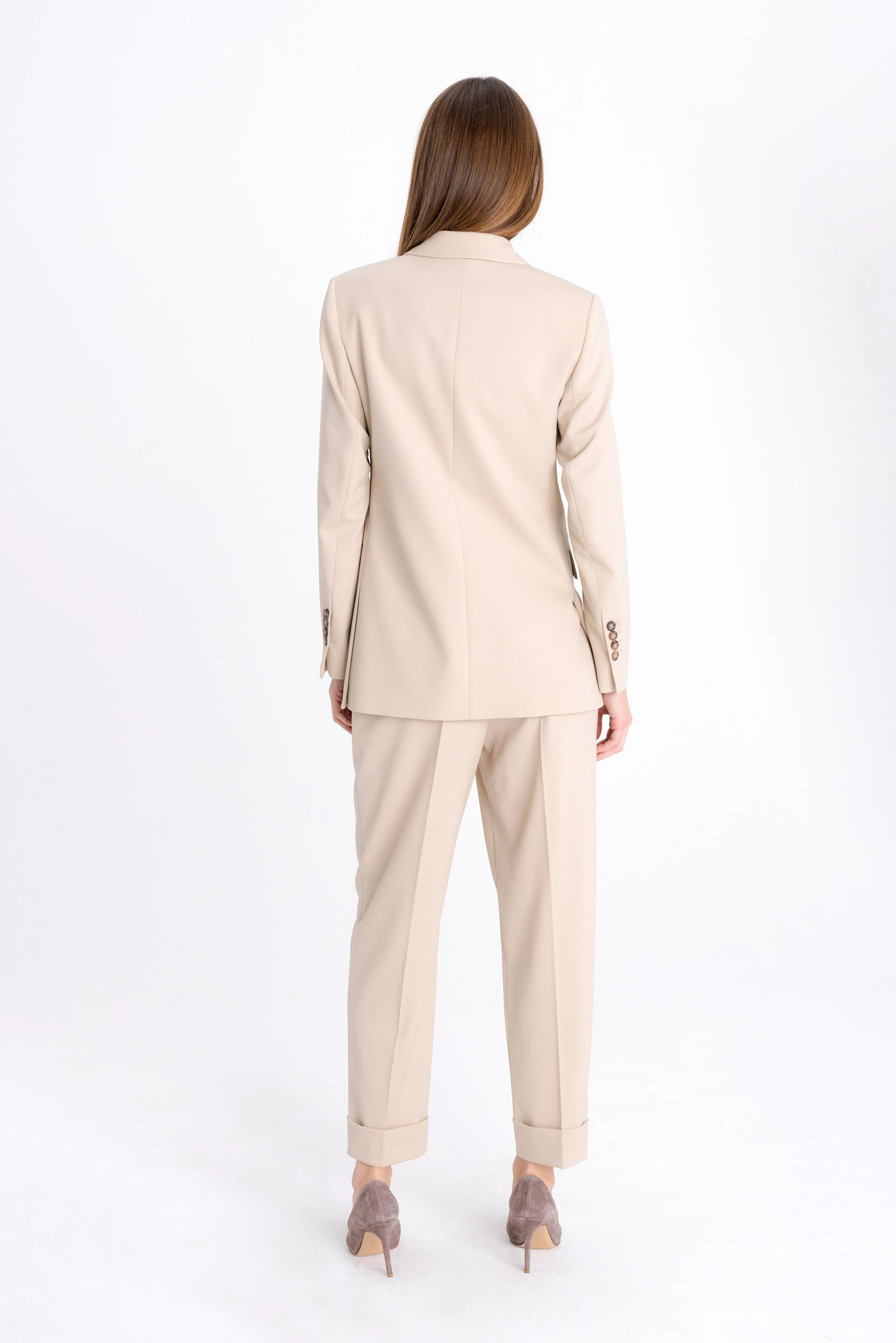 BEIGE SINGLE BREASTED JACKET