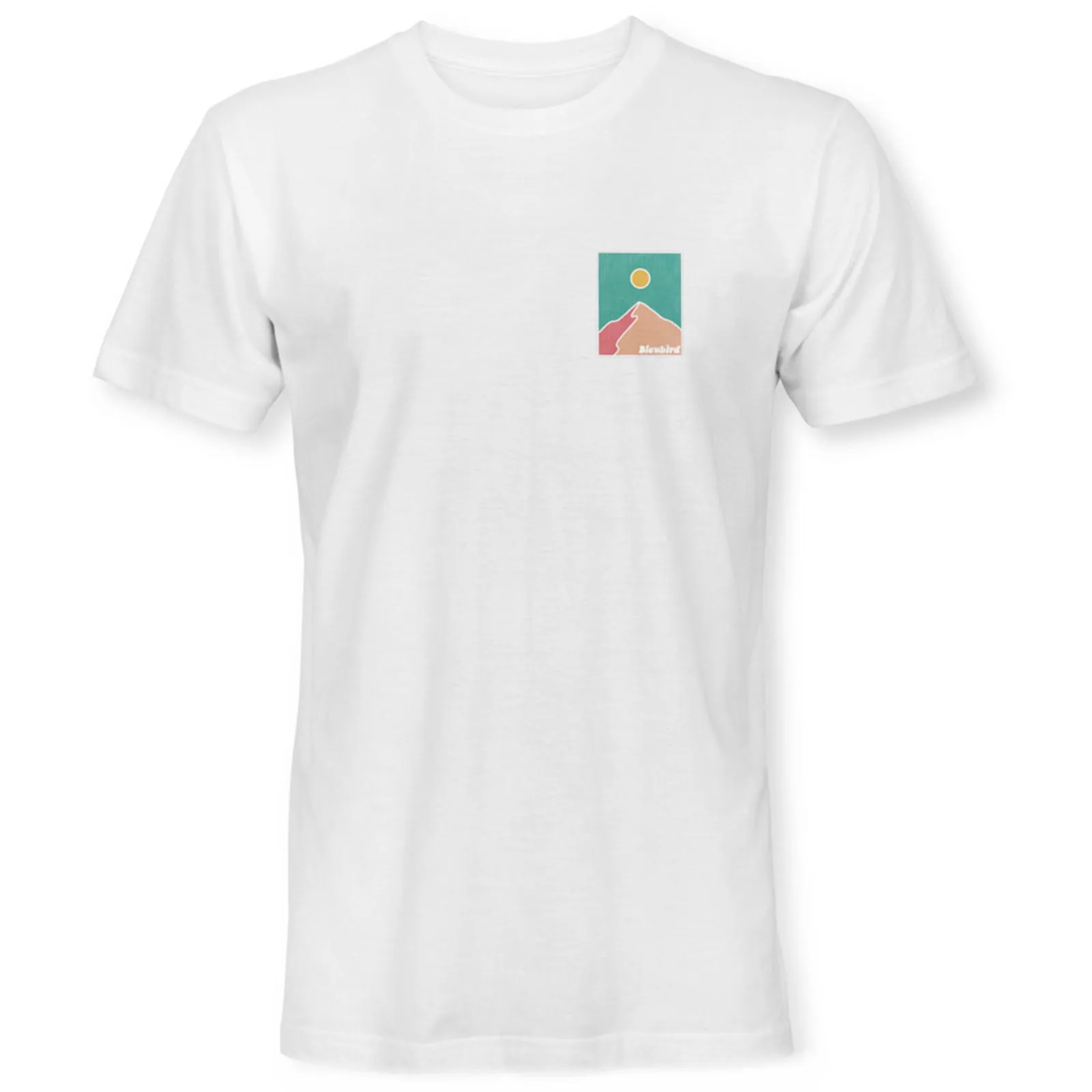 Bleubird Unisex Picos Crew Neck Short Sleeve T-Shirt - White