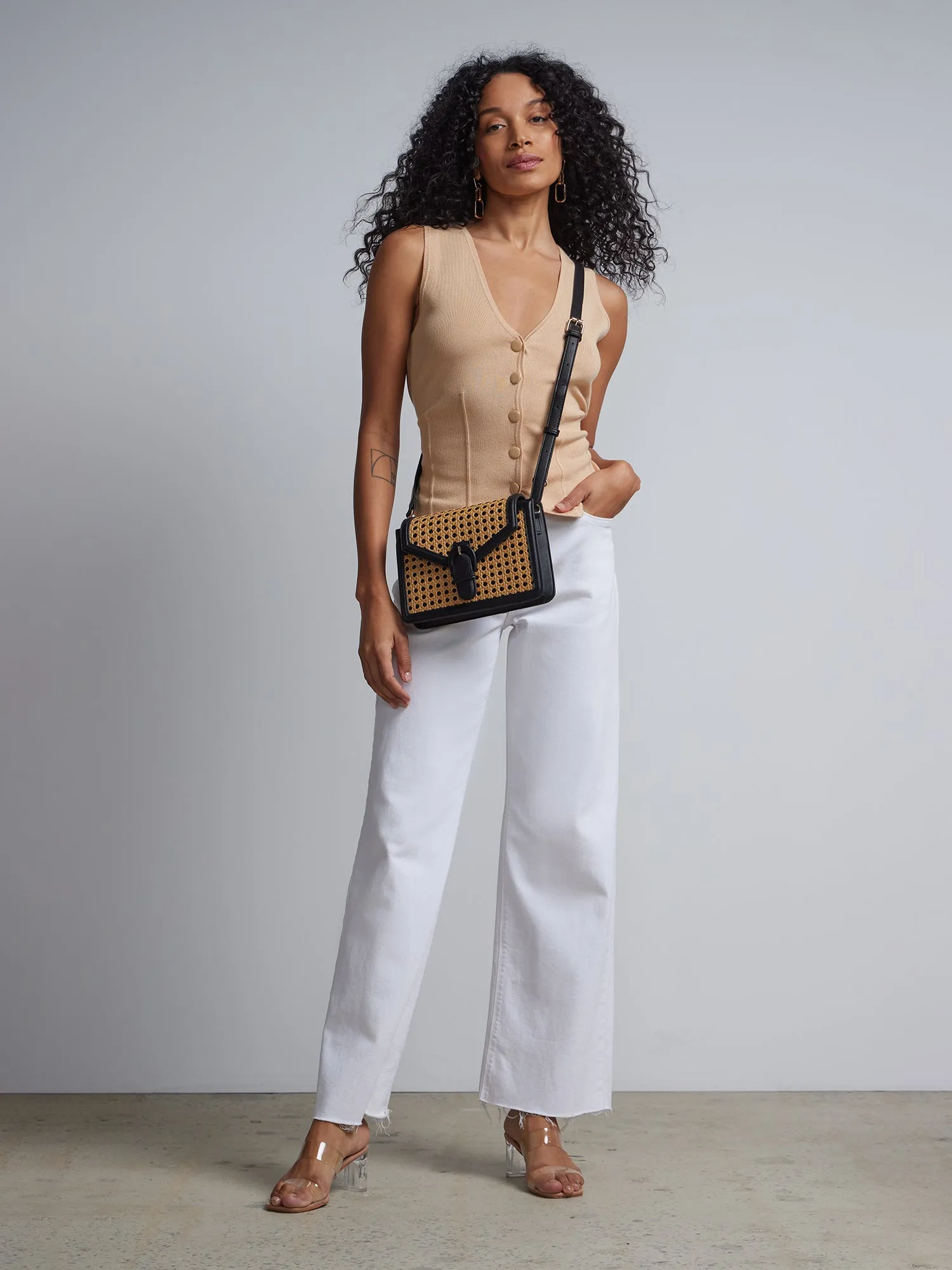 Bow-Back Sleeveless Sweater Vest