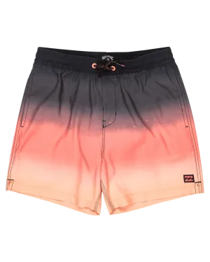 Boys All Day Fade LB Volley Shorts in Raven
