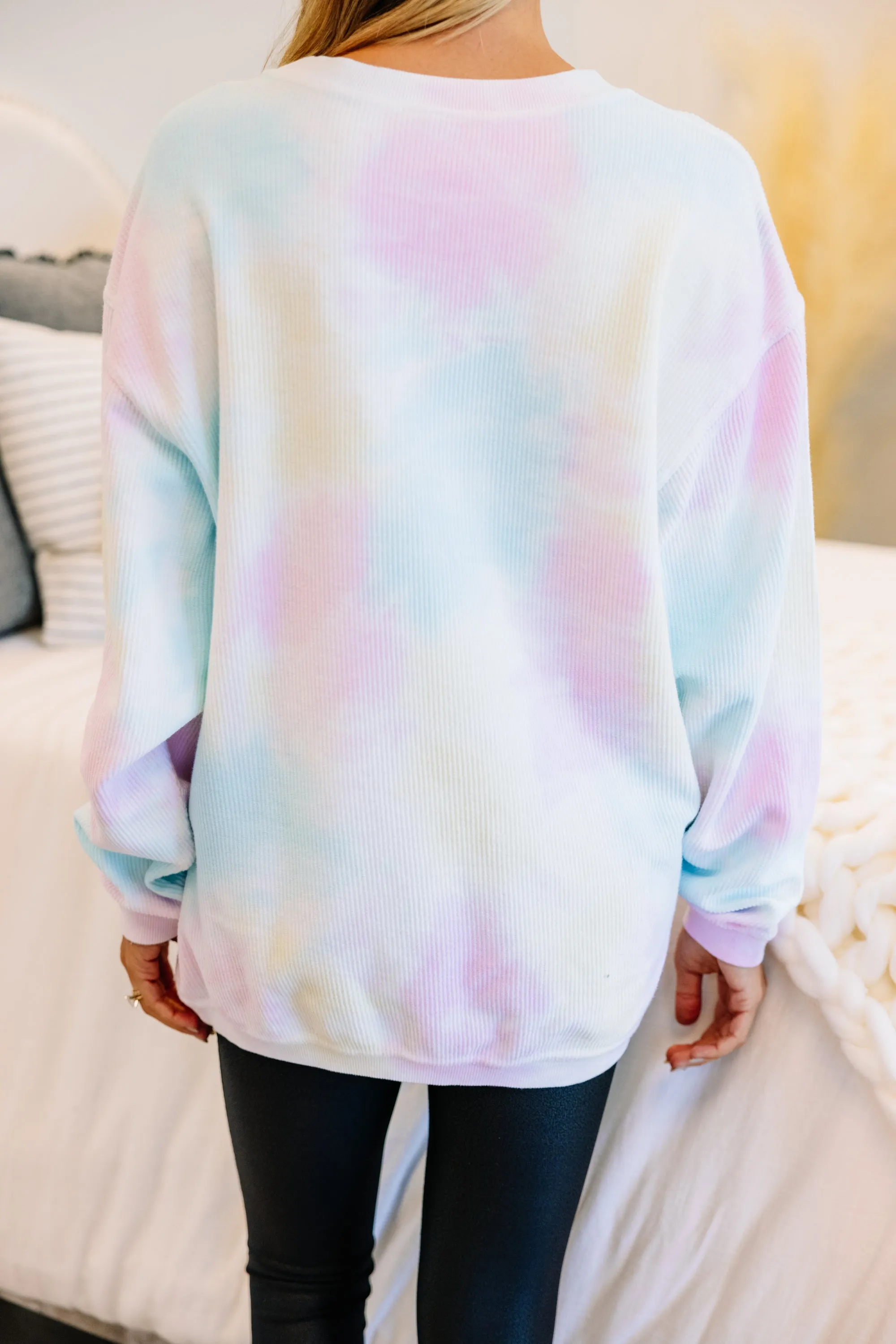 Coffee Graphic Tie Dye Sweatshirt