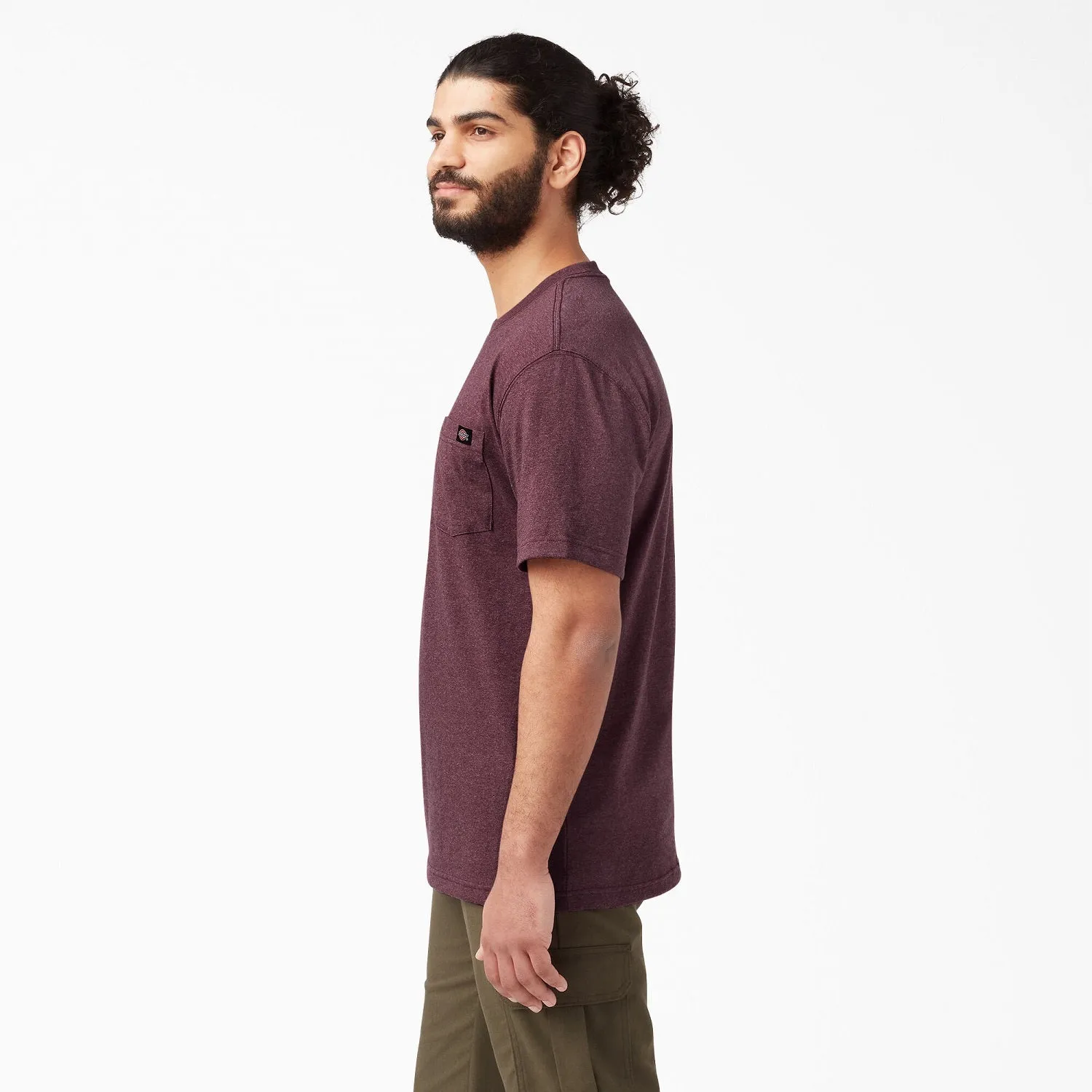 Dickies Men's Heavyweight Heathered Short Sleeve Pocket T-Shirt