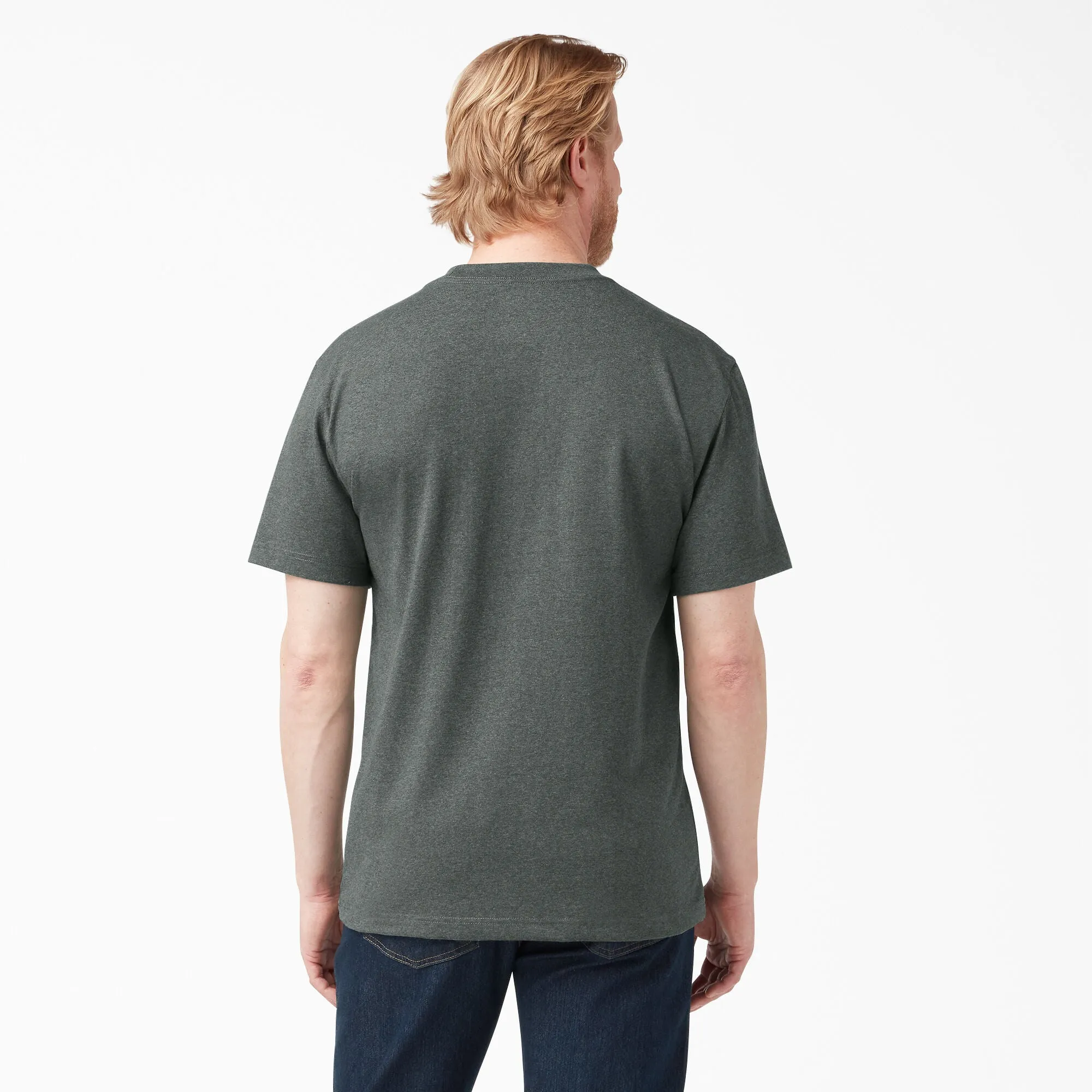 Dickies Men's Heavyweight Heathered Short Sleeve Pocket T-Shirt