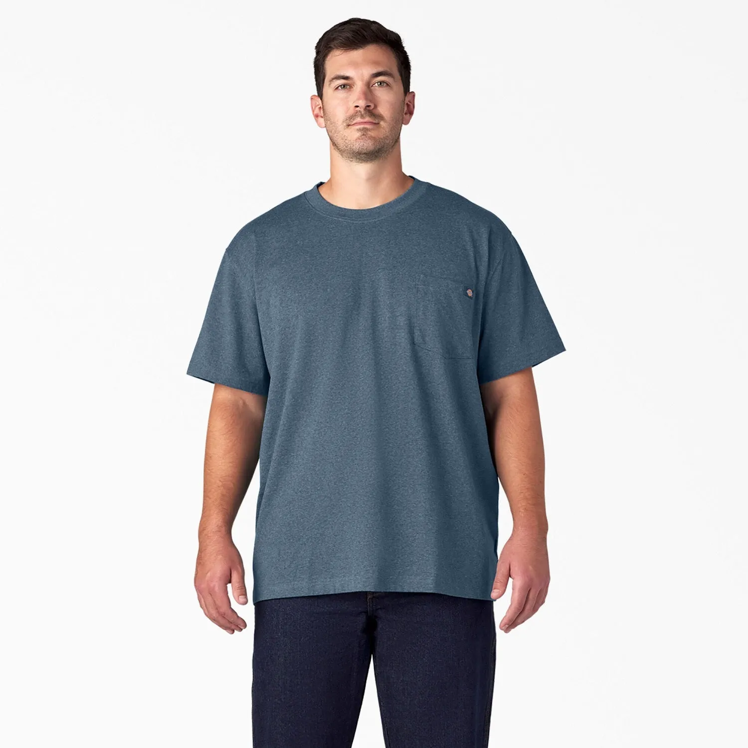 Dickies Men's Heavyweight Heathered Short Sleeve Pocket T-Shirt