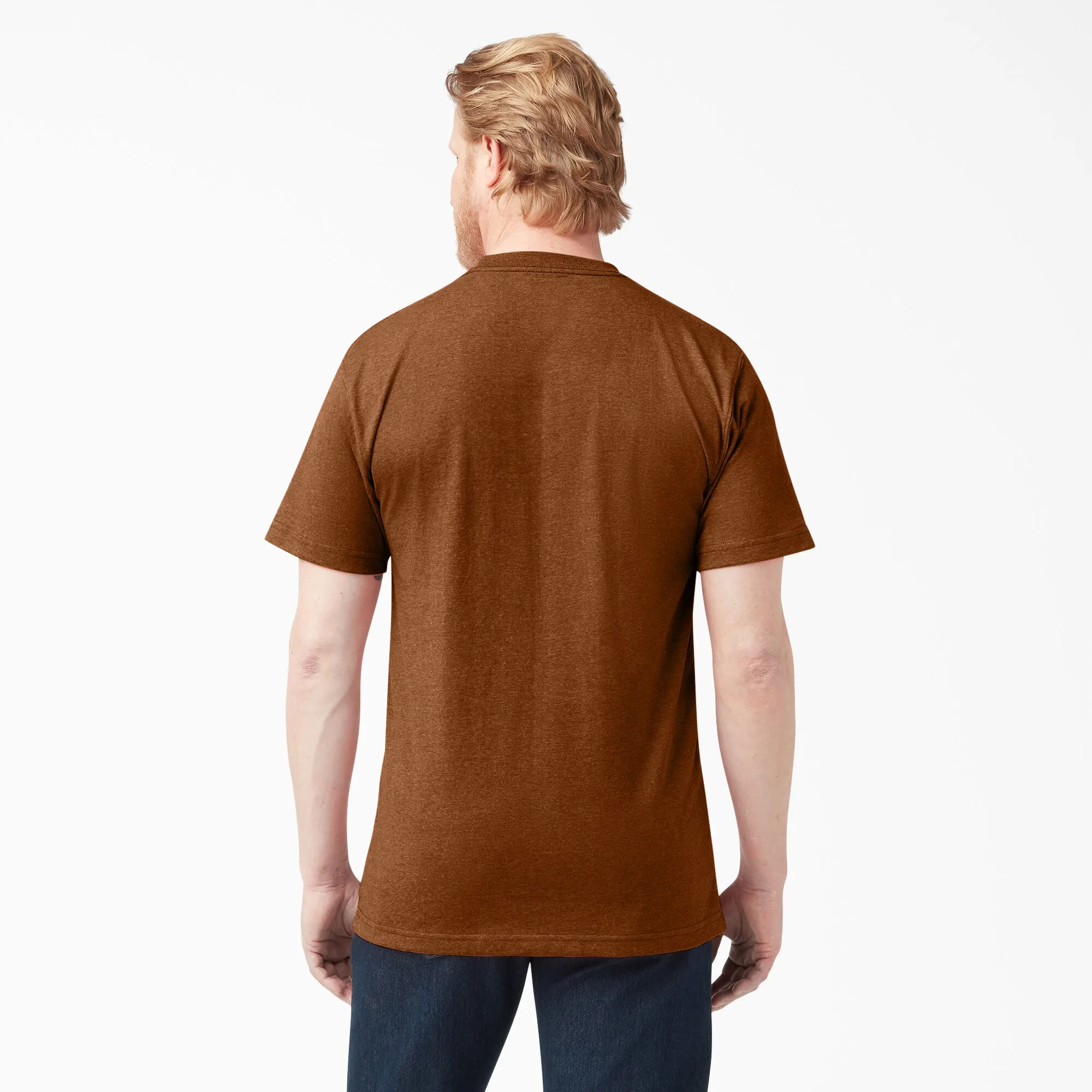 Dickies Men's Heavyweight Heathered Short Sleeve Pocket T-Shirt