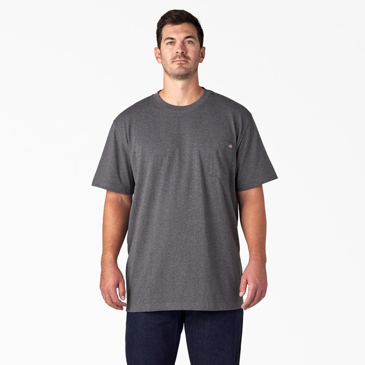 Dickies Men's Heavyweight Heathered Short Sleeve Pocket T-Shirt
