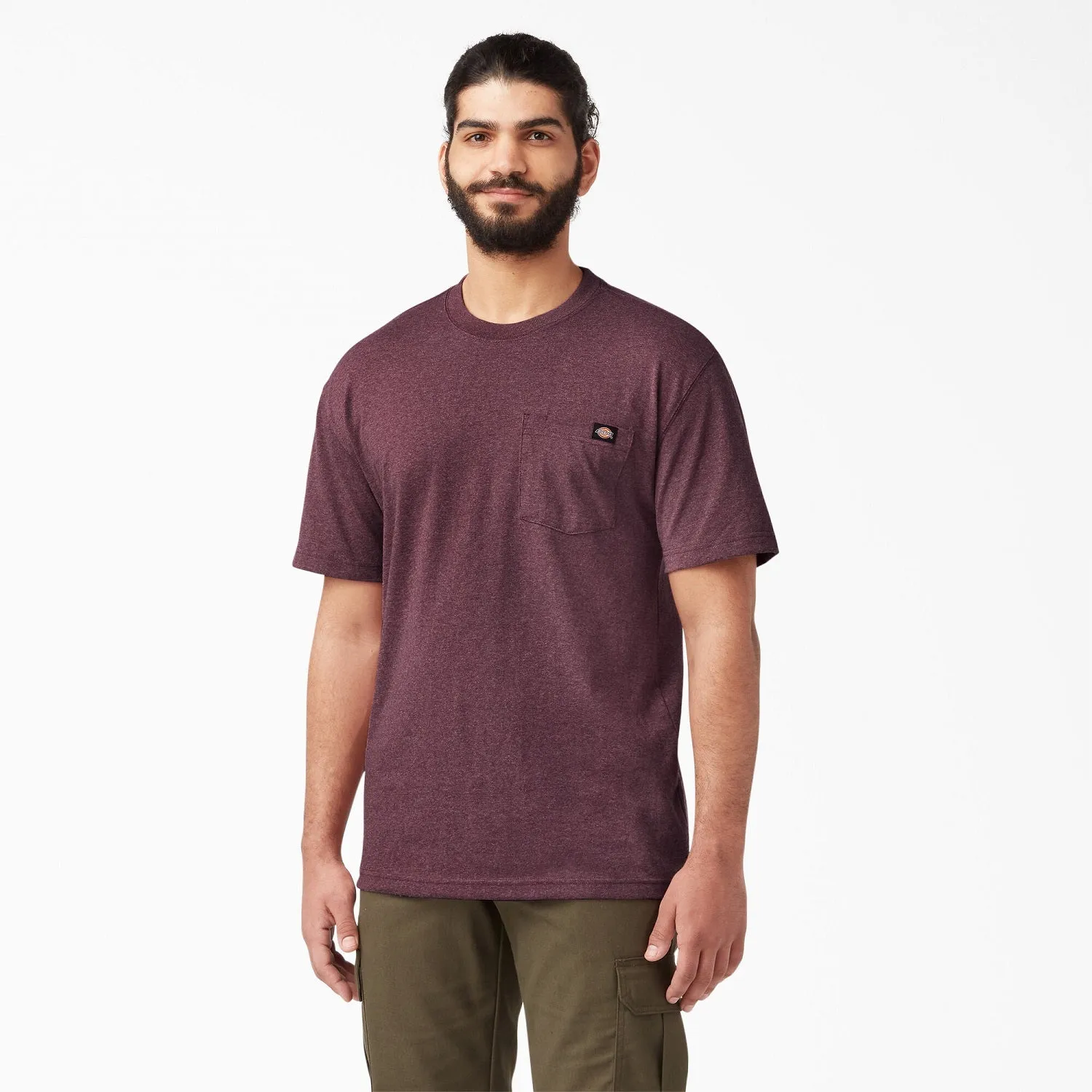 Dickies Men's Heavyweight Heathered Short Sleeve Pocket T-Shirt