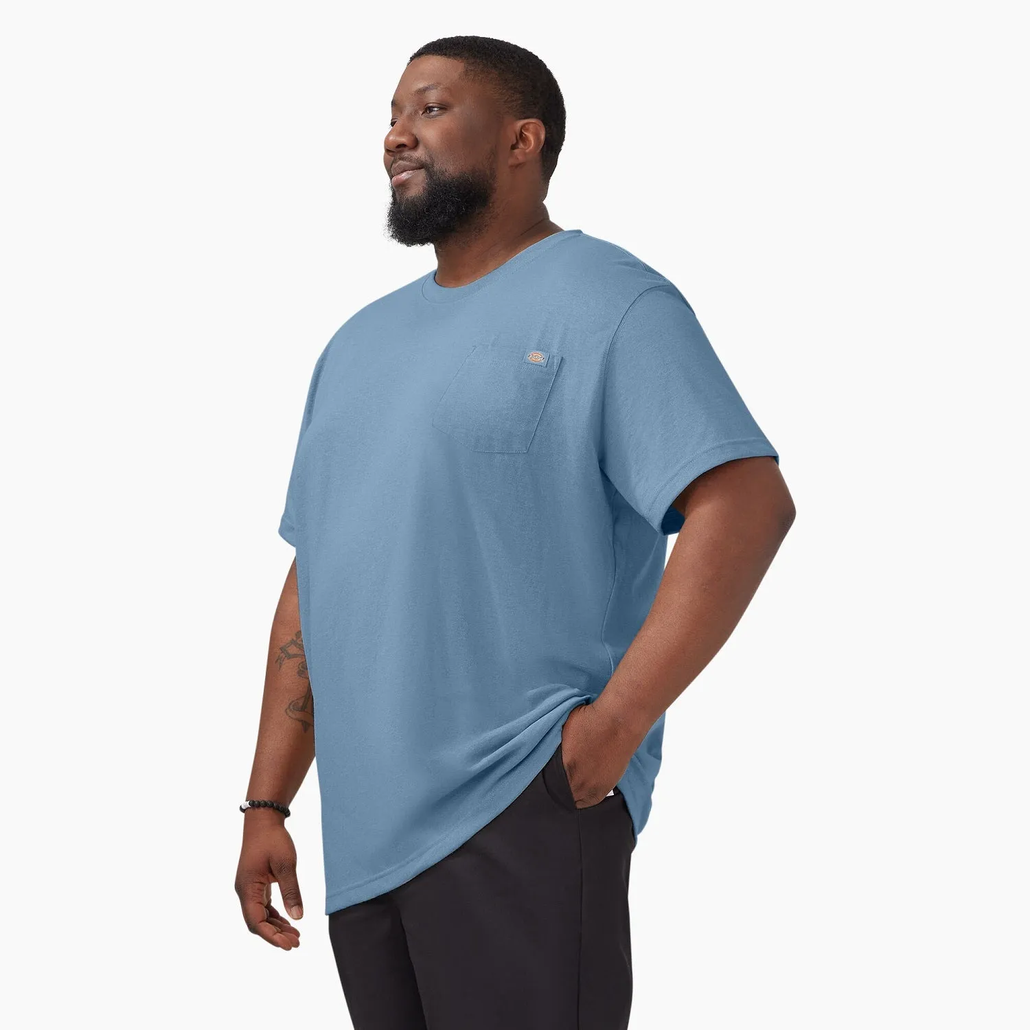 Dickies Men's Heavyweight Heathered Short Sleeve Pocket T-Shirt