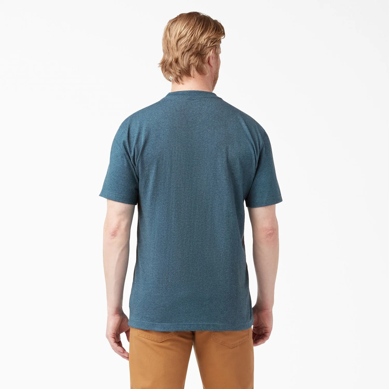 Dickies Men's Heavyweight Heathered Short Sleeve Pocket T-Shirt