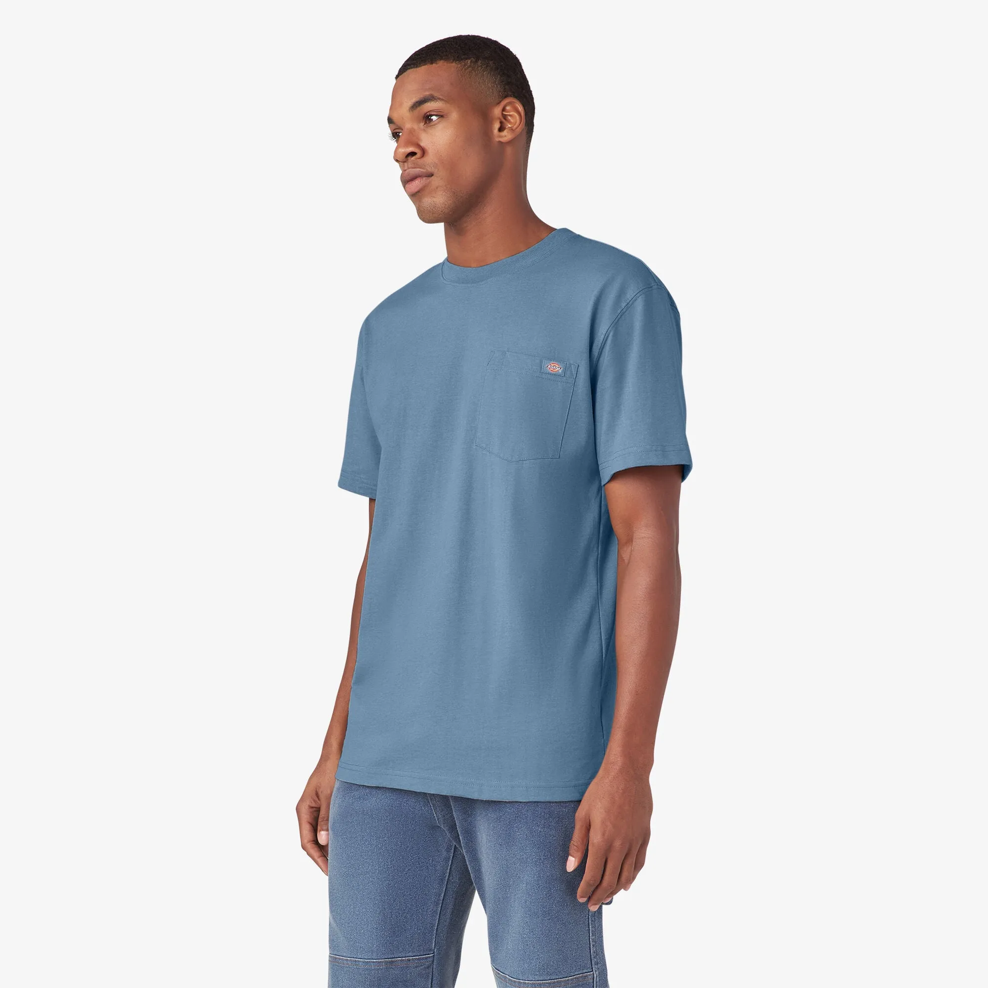 Dickies Men's Heavyweight Heathered Short Sleeve Pocket T-Shirt