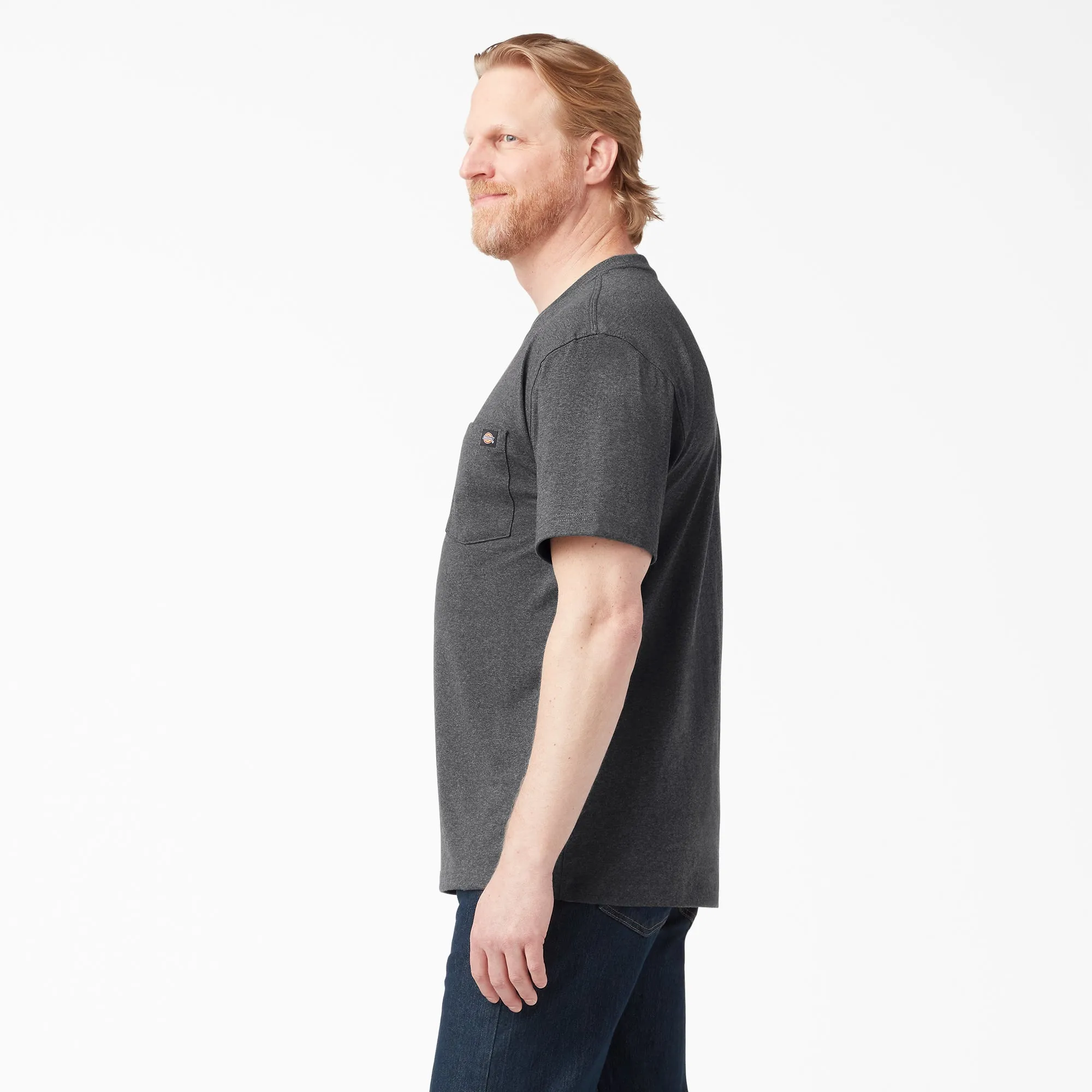 Dickies Men's Heavyweight Heathered Short Sleeve Pocket T-Shirt