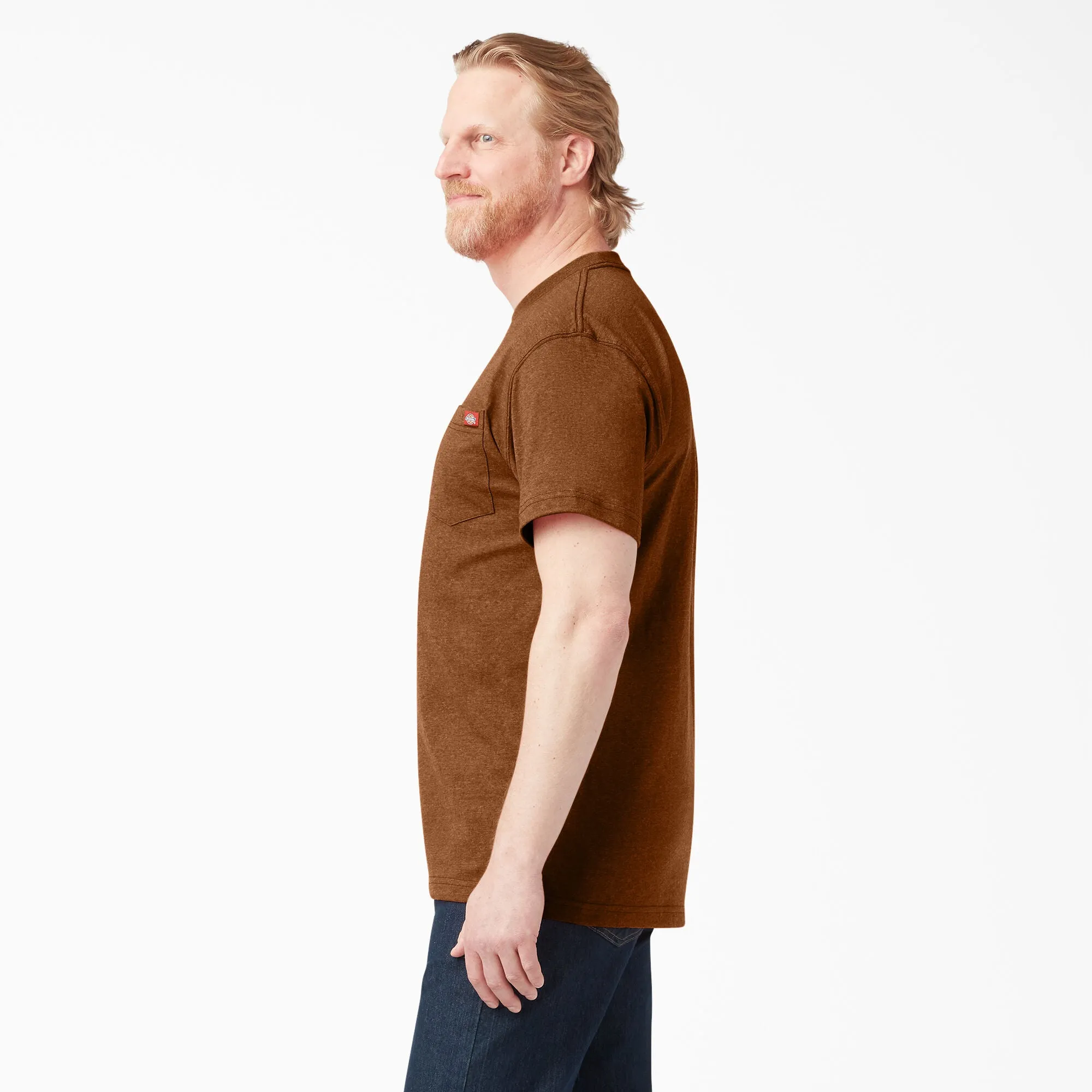 Dickies Men's Heavyweight Heathered Short Sleeve Pocket T-Shirt
