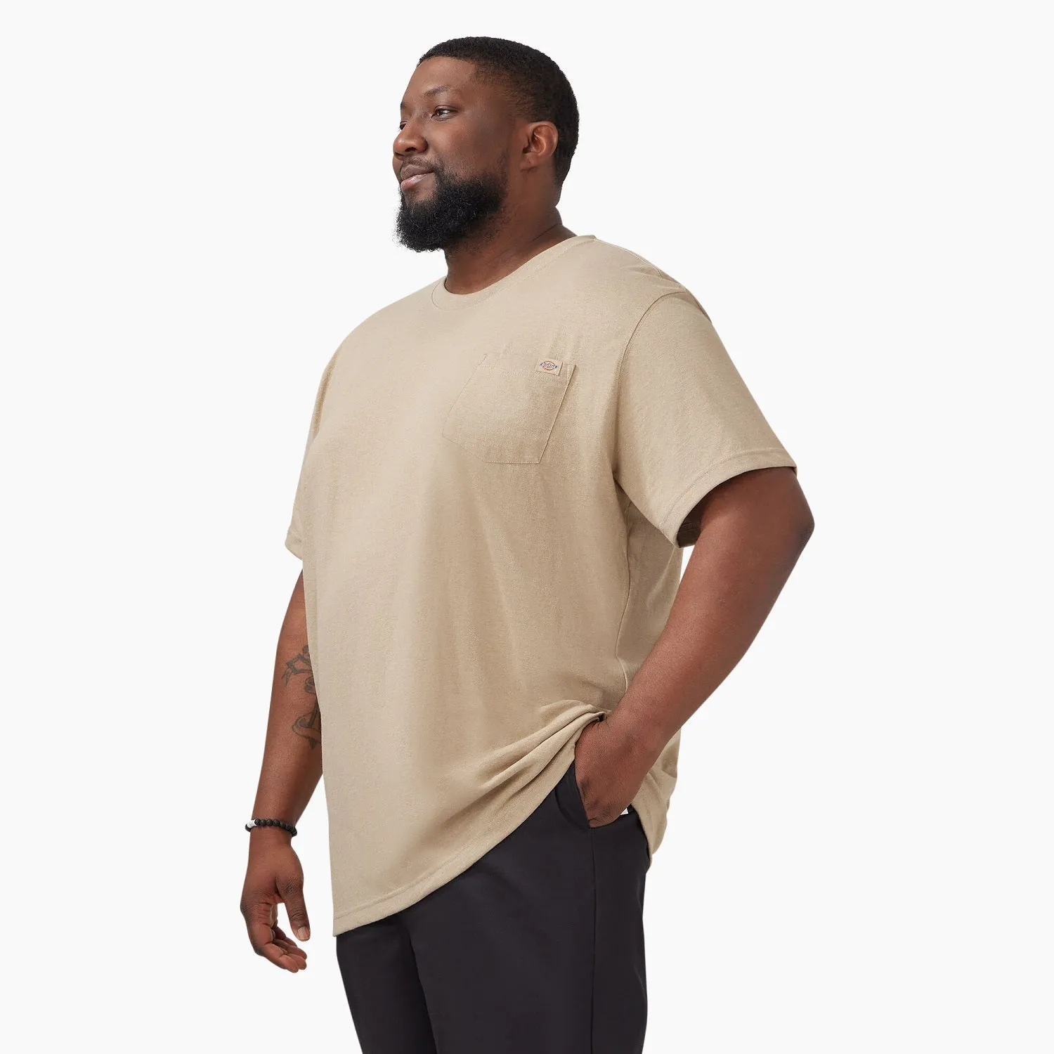 Dickies Men's Heavyweight Heathered Short Sleeve Pocket T-Shirt