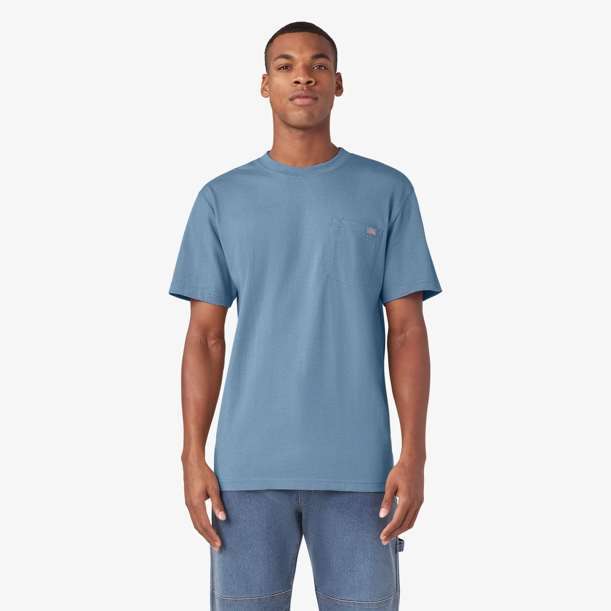 Dickies Men's Heavyweight Heathered Short Sleeve Pocket T-Shirt