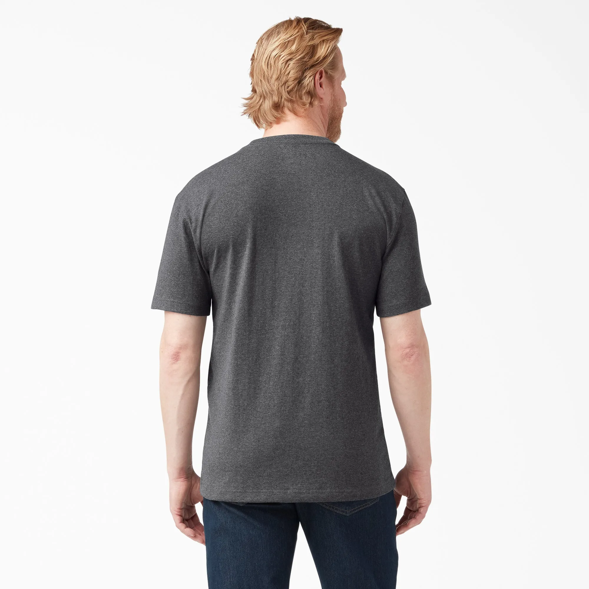 Dickies Men's Heavyweight Heathered Short Sleeve Pocket T-Shirt