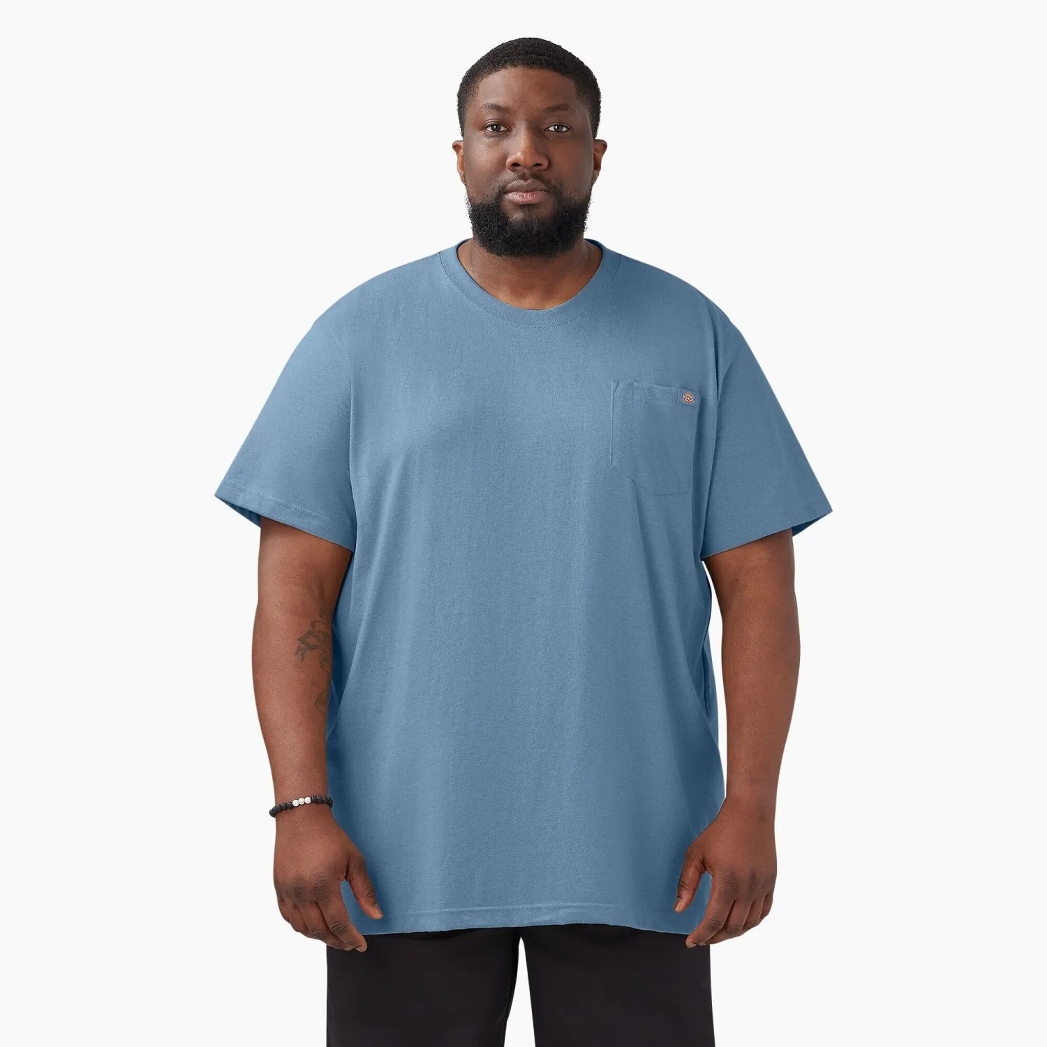 Dickies Men's Heavyweight Heathered Short Sleeve Pocket T-Shirt