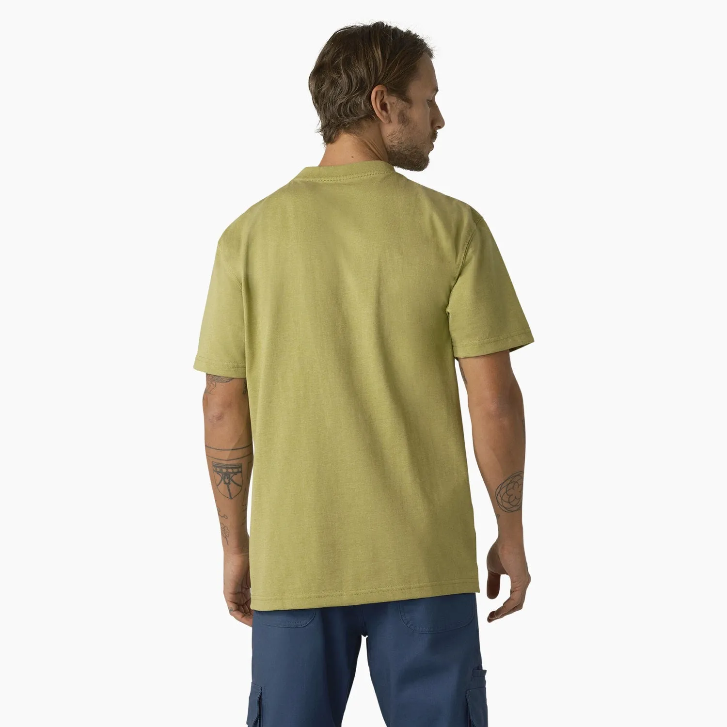 Dickies Men's Heavyweight Heathered Short Sleeve Pocket T-Shirt
