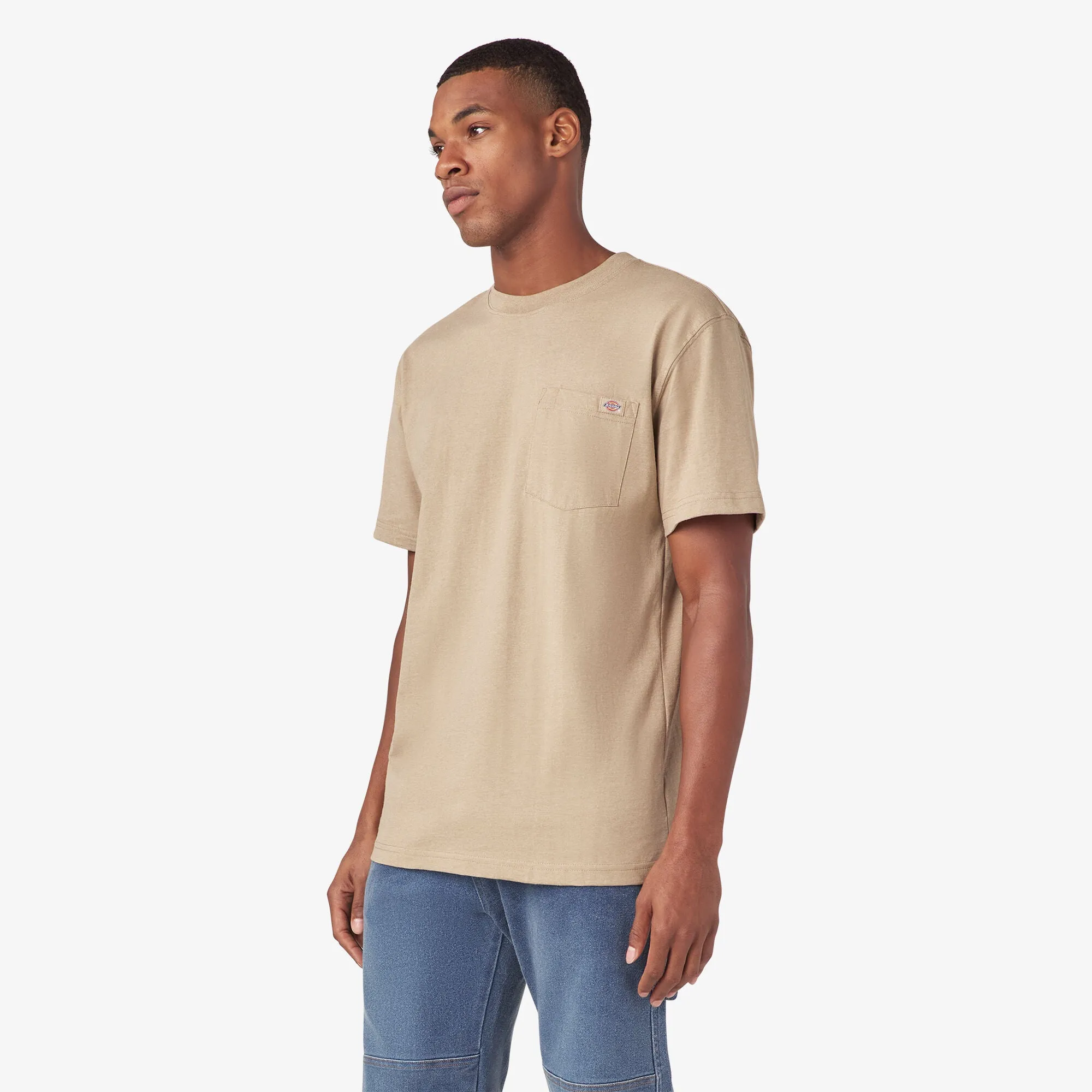Dickies Men's Heavyweight Heathered Short Sleeve Pocket T-Shirt