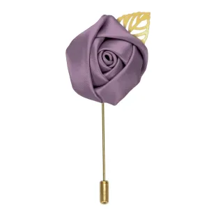 Dusty Lilac Premium Flower Lapel Pin