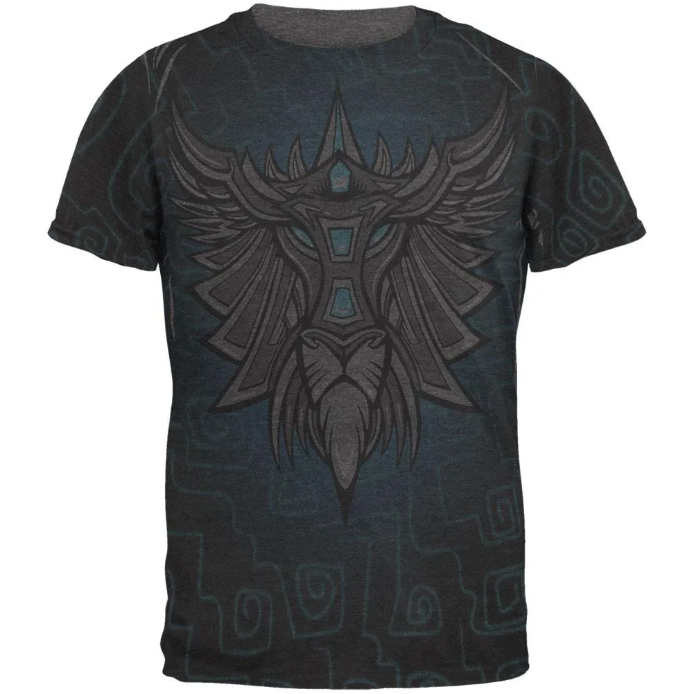 Glowing God Lion Grey Mens Soft T Shirt