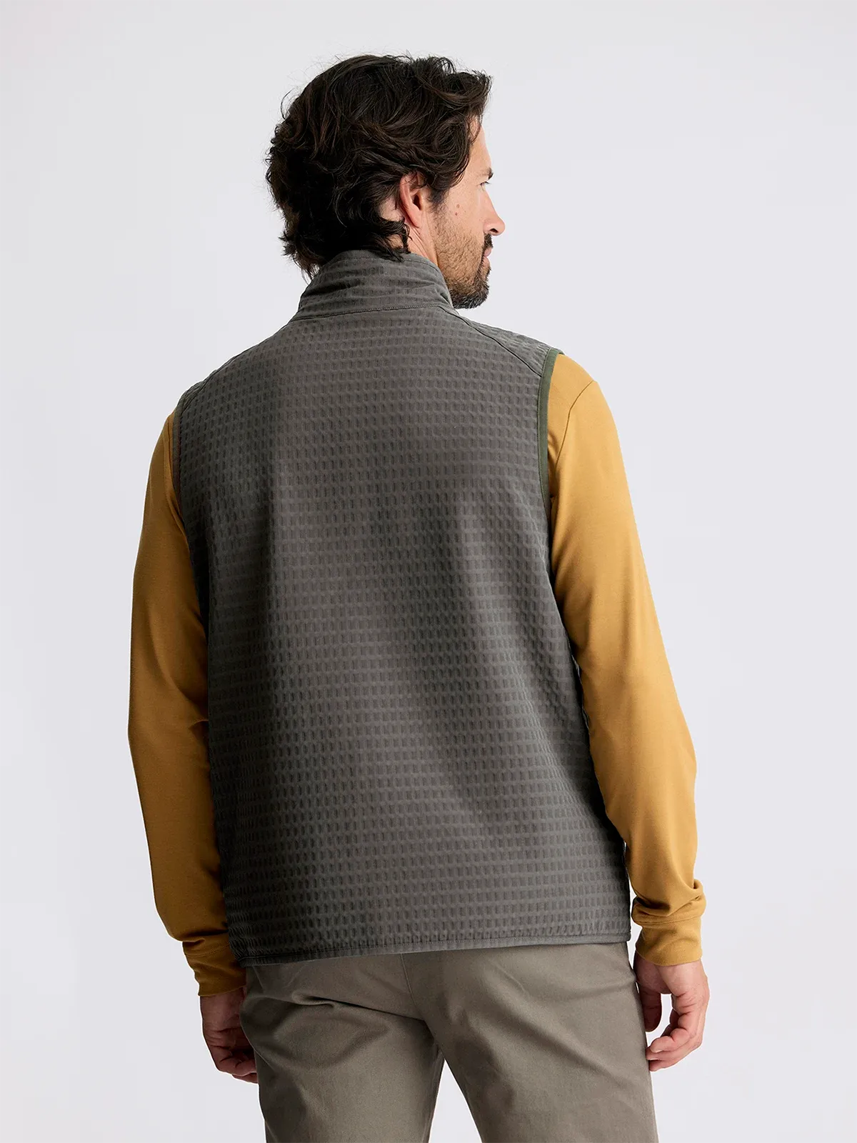 Gridback Fleece Vest for Men