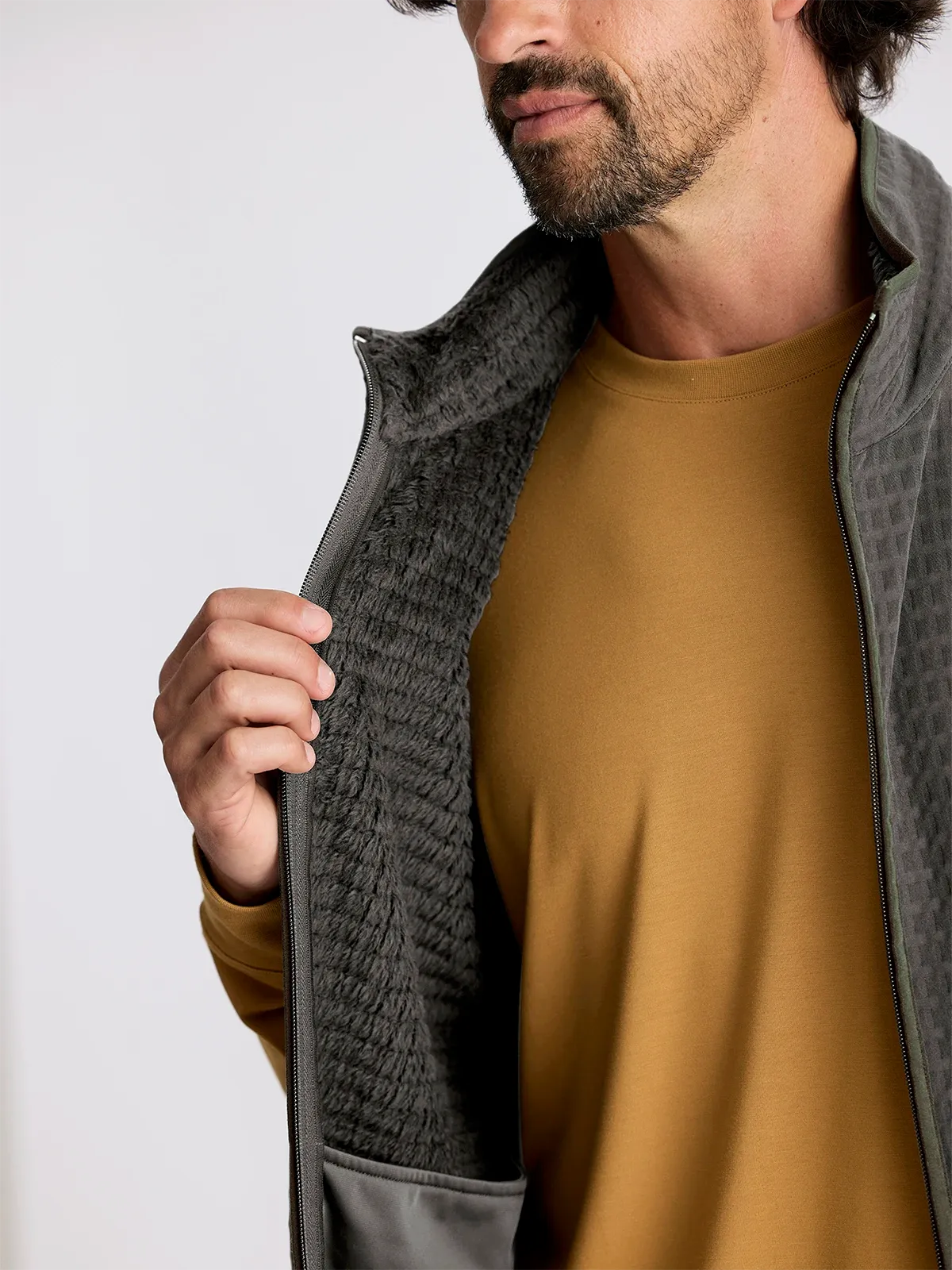 Gridback Fleece Vest for Men