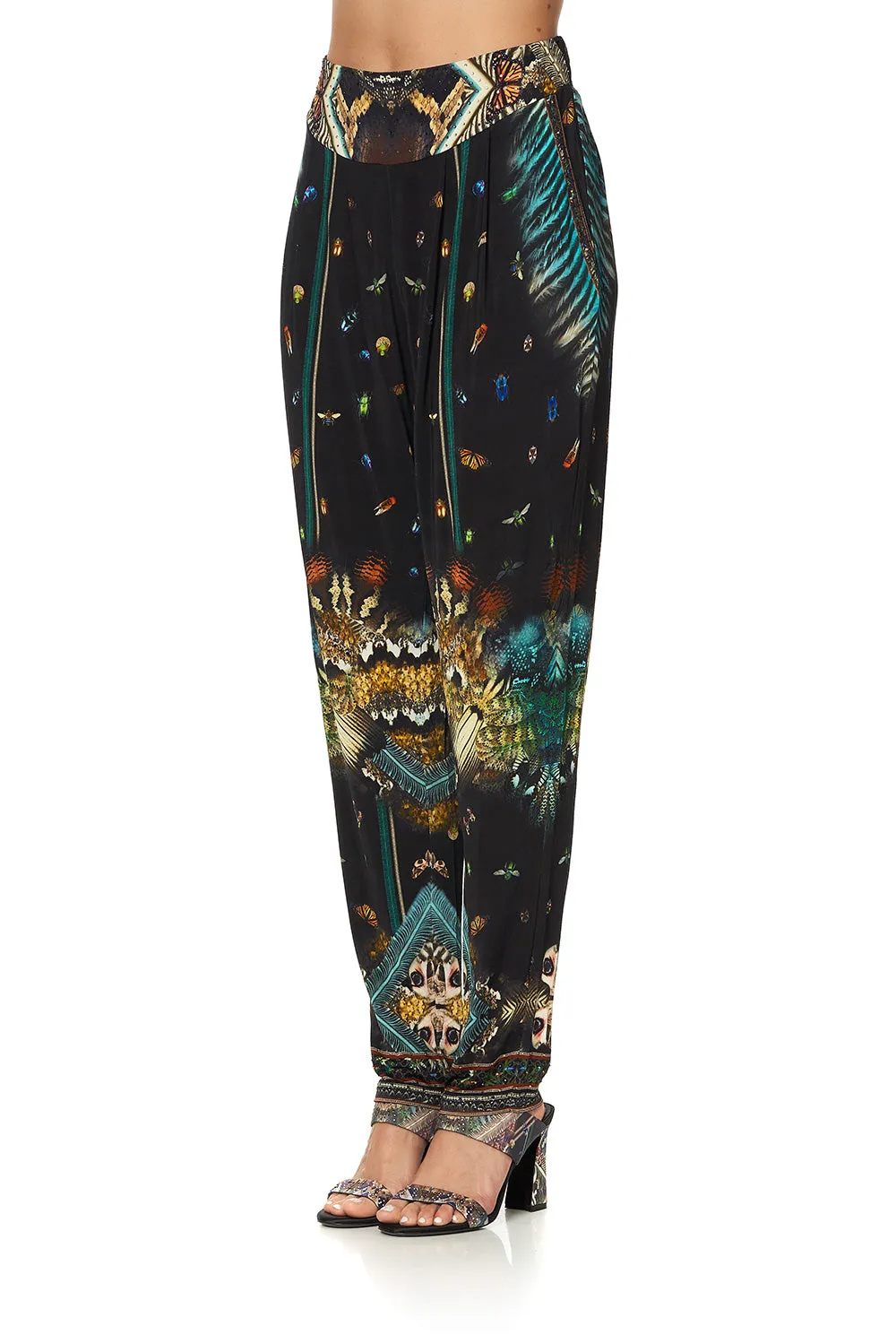 HAREM PANT WITH FRONT PLEATS MATERNAL INSTINCT