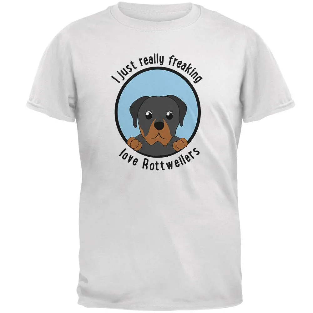 I Just Love Rottweilers Dog Mens Soft T Shirt