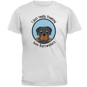 I Just Love Rottweilers Dog Mens Soft T Shirt