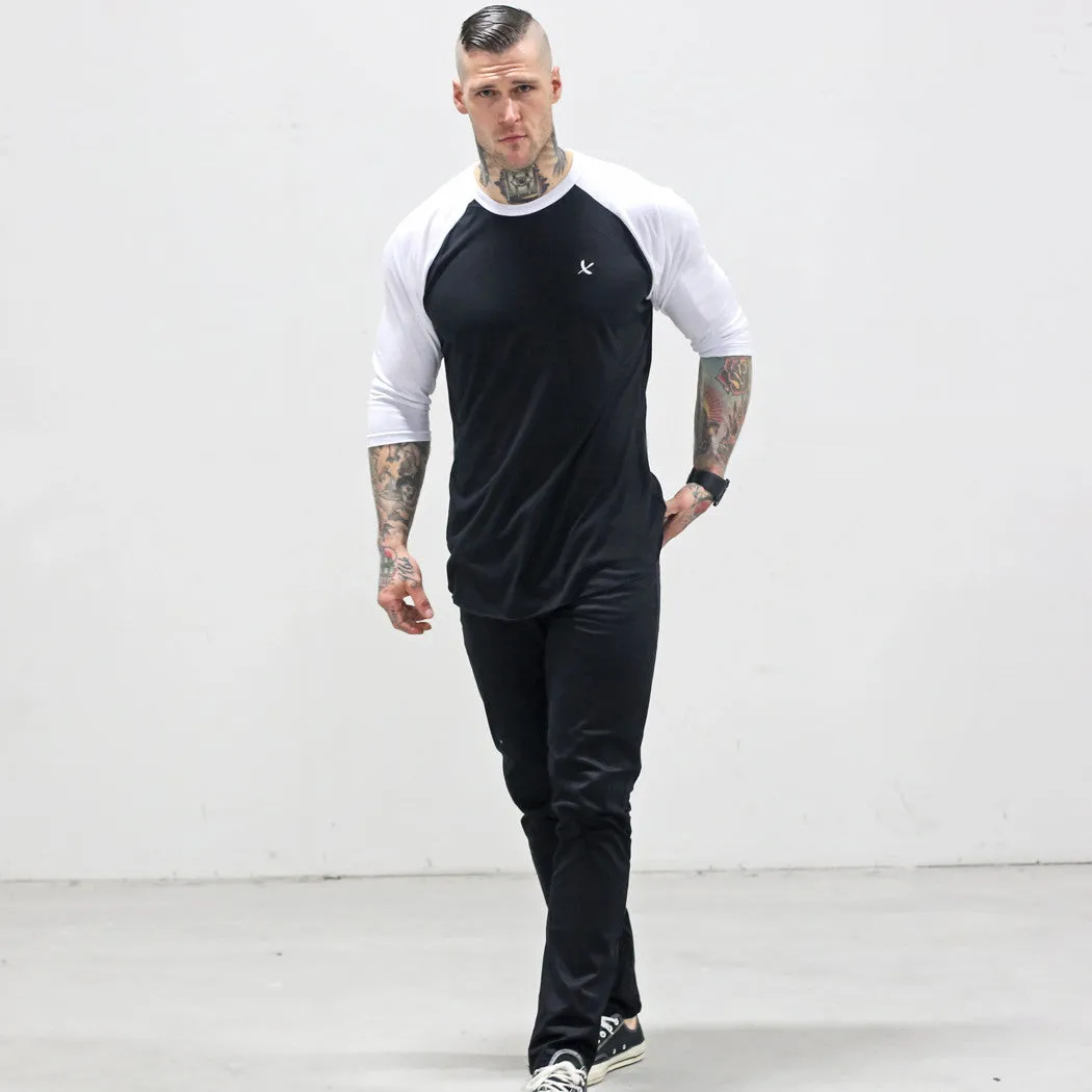 Imperial Raglan Tee - Black / White