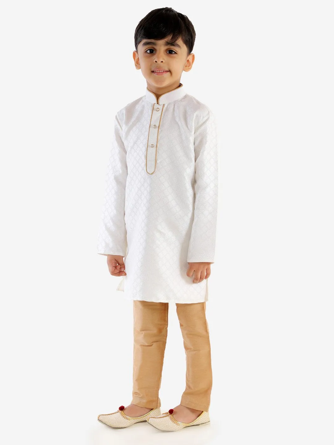 Jacquard Kurta Pyjama Set for Boys - JBN Creation