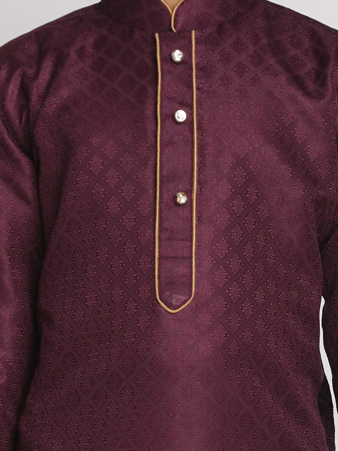 Jacquard Kurta Pyjama Set for Boys - JBN Creation