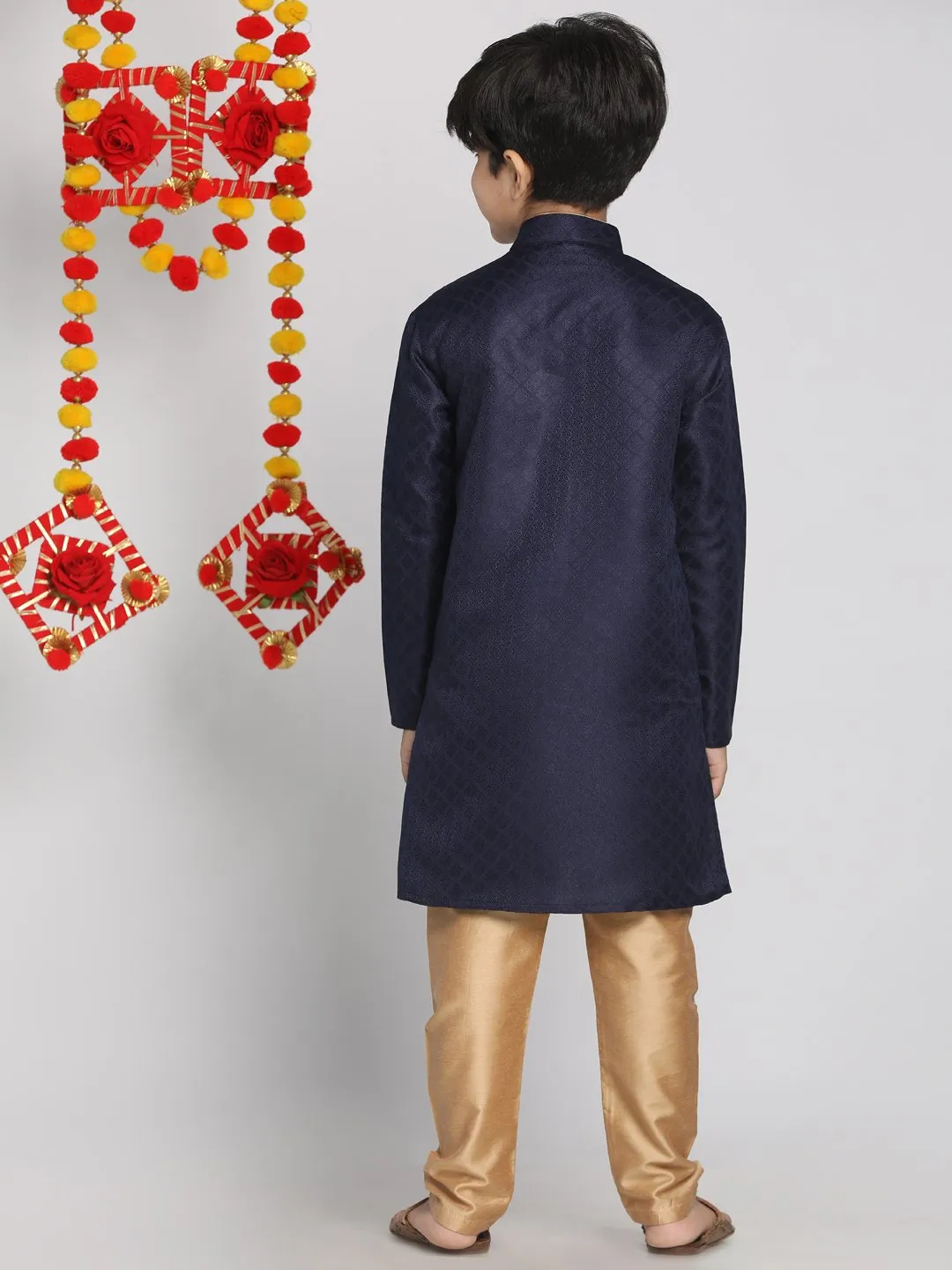 Jacquard Kurta Pyjama Set for Boys - JBN Creation