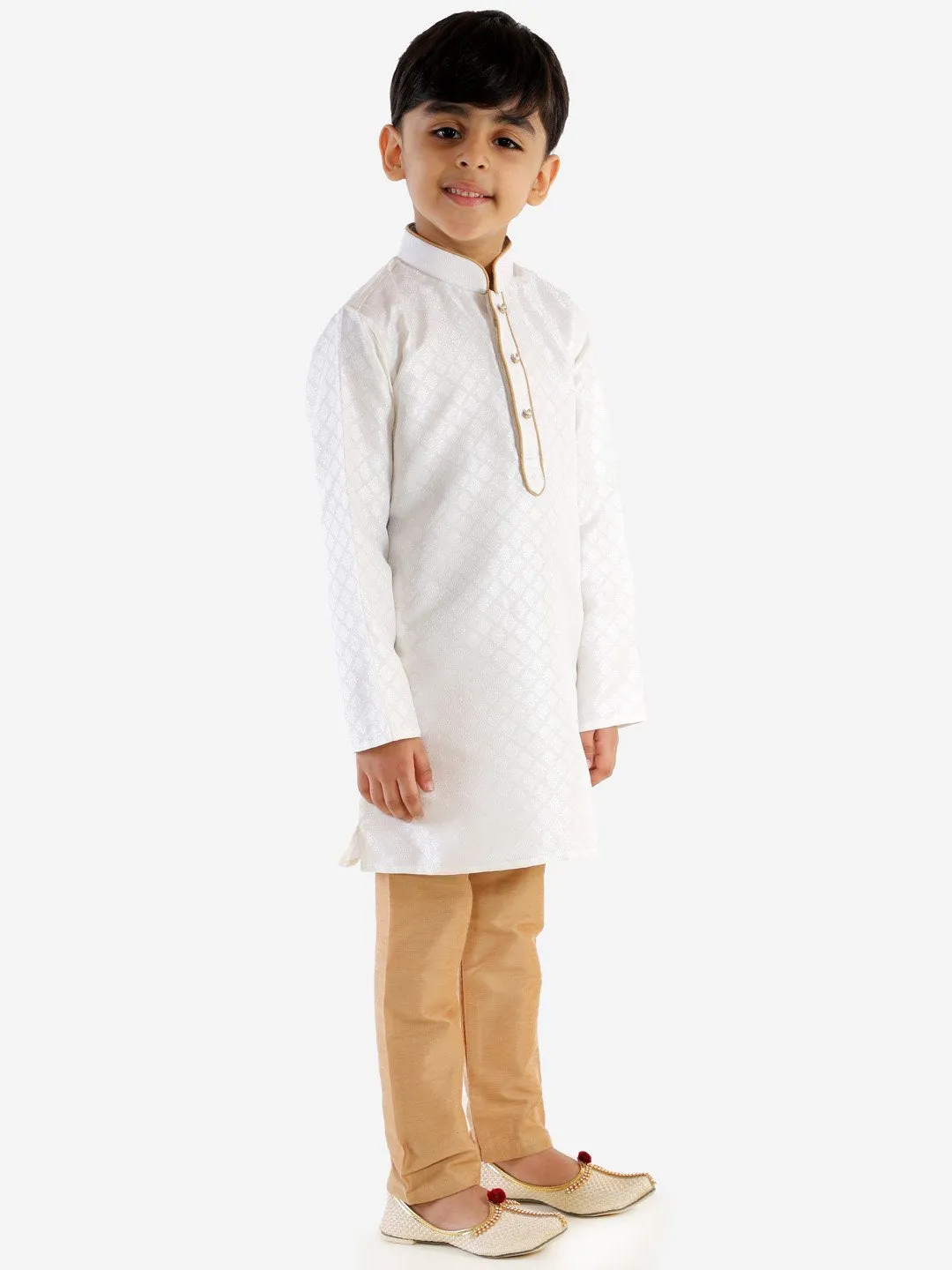 Jacquard Kurta Pyjama Set for Boys - JBN Creation