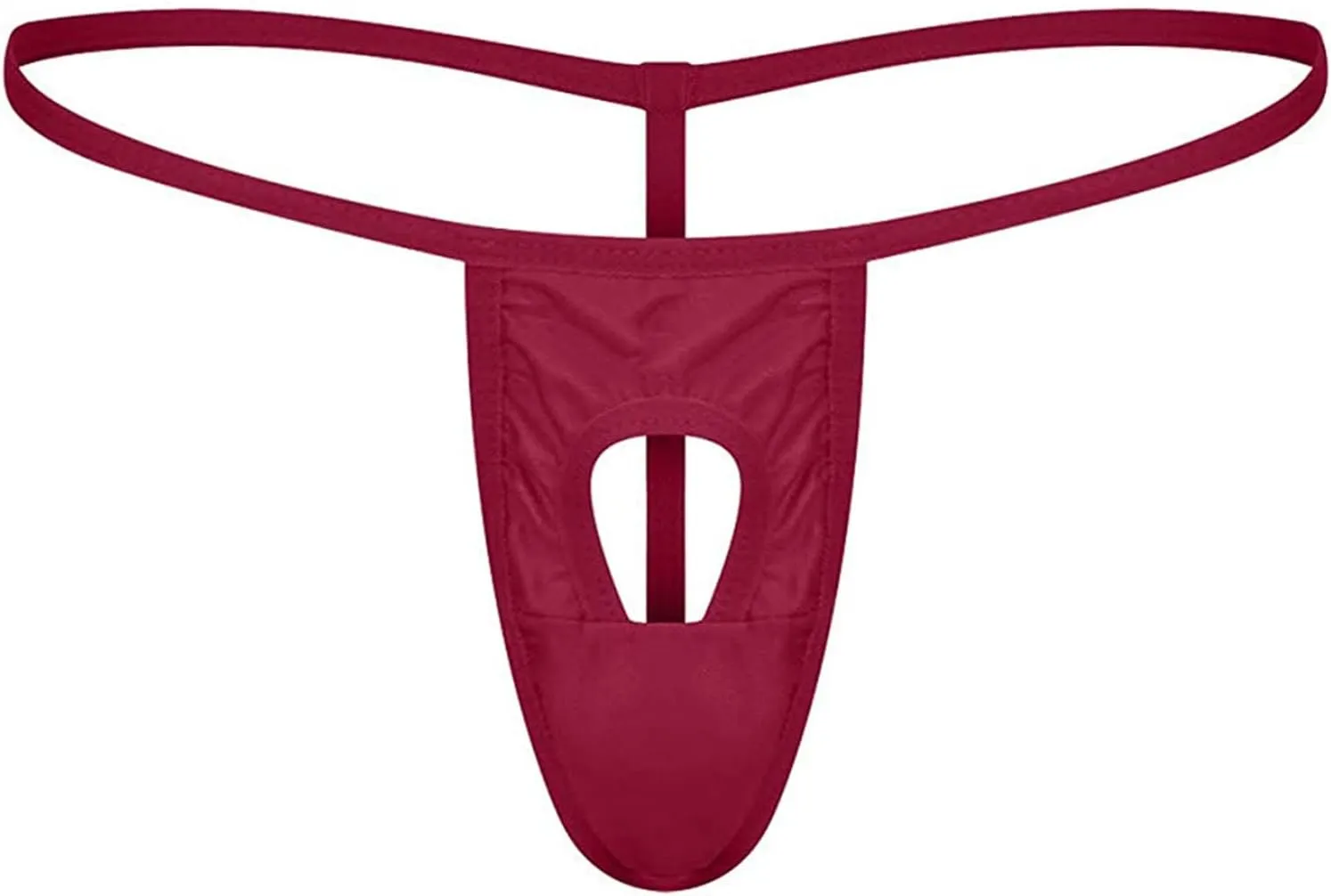JEShifangjiusu Men's Sexy G-String Underwear Thongs Open Hole Bulge Pouch Briefs Panties T-Back Seamless Thong Underwear