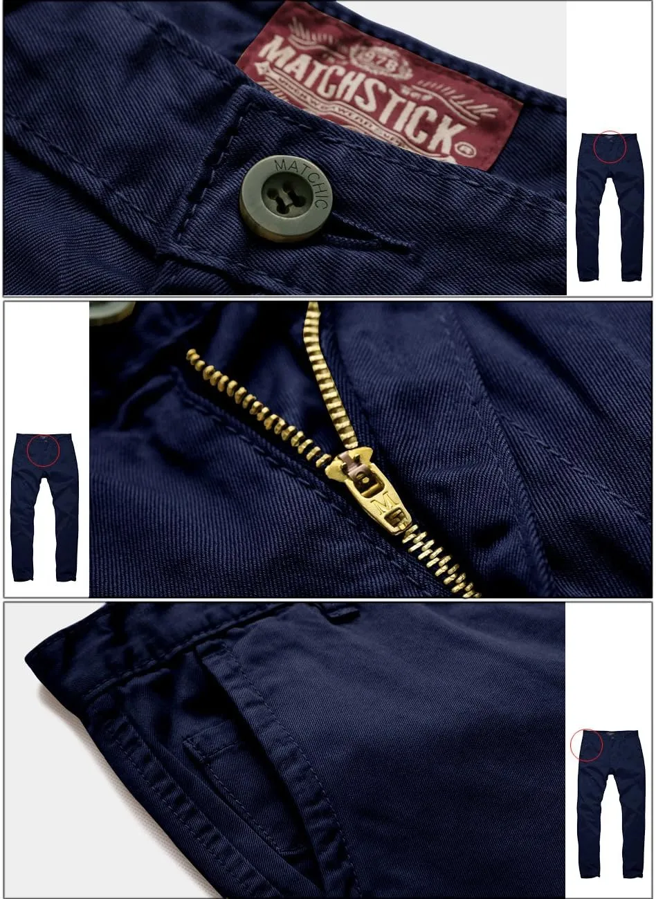 Match Men's Casual Wild Cargo Pants Outdoors Work Wear #6531