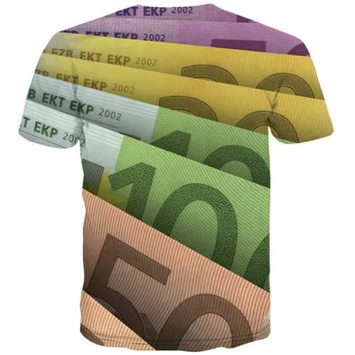 Money T-shirt Men Australian Dollar Tshirts Novelty Art Tshirt Anime Australia Tshirts Cool Harajuku Tshirt Printed Short Sleeve