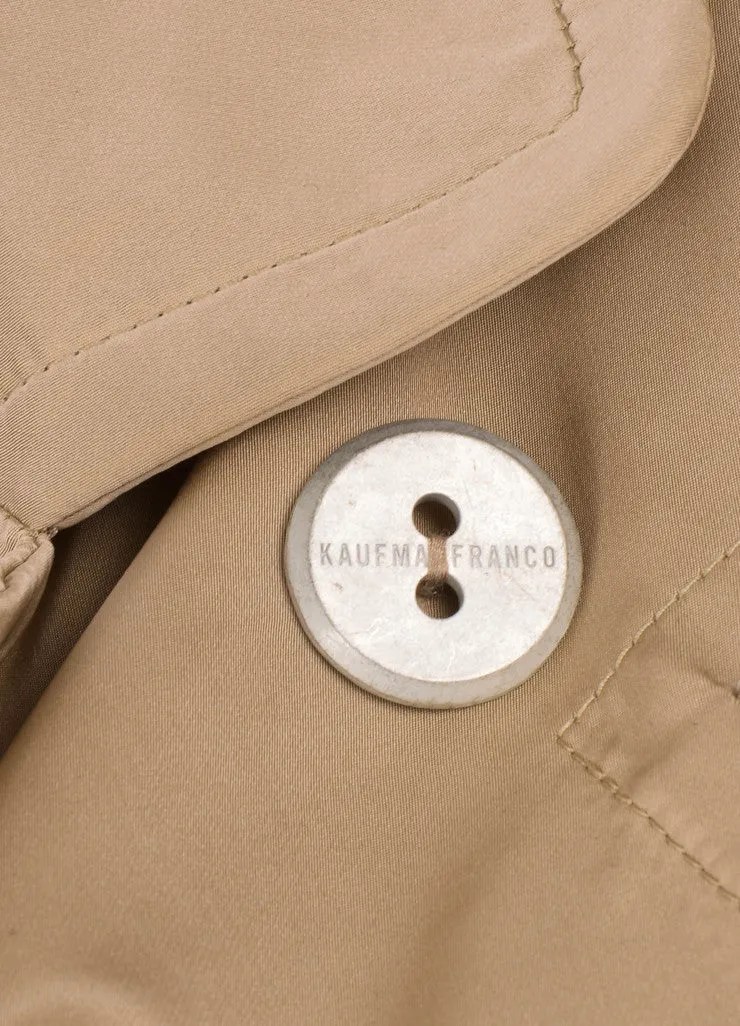 New With Tags Khaki Bell Sleeve Double Breasted Utility Trench Coat