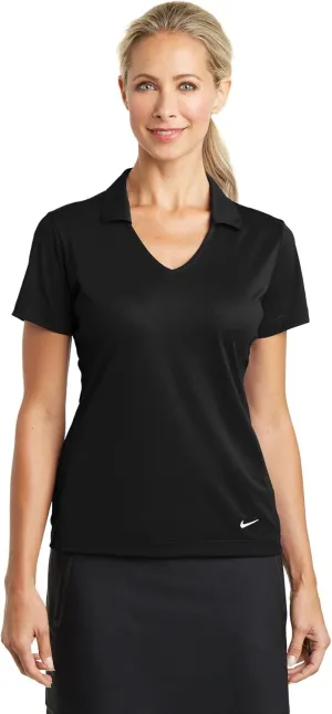 Nike Golf Ladies Dri-FIT Vertical Mesh Polo, Black, Large
