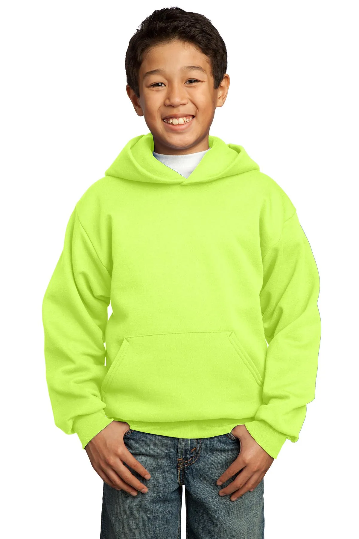 Port & Company - Youth Core Fleece Pullover Hooded Sweatshirt. PC90YH