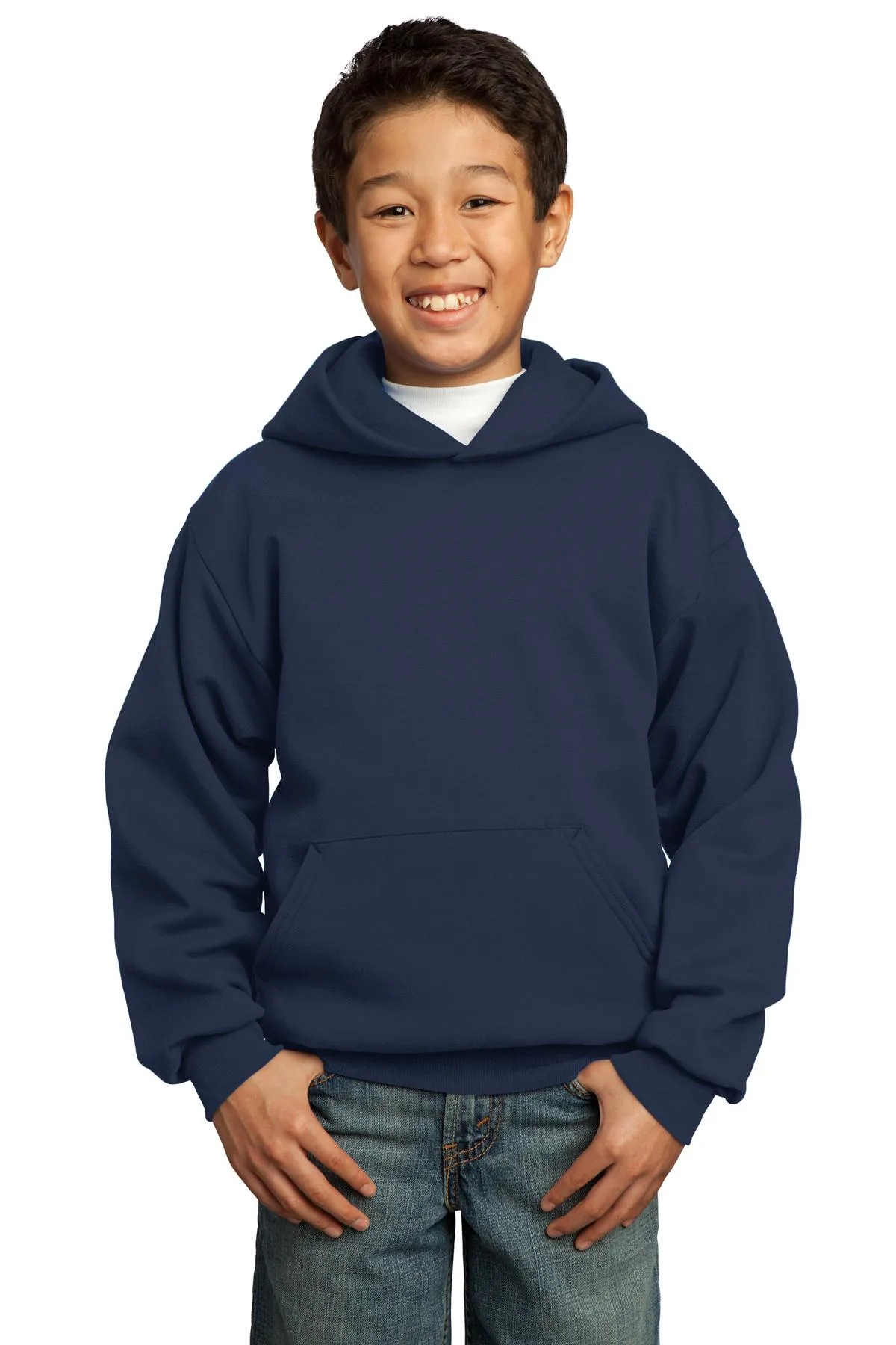 Port & Company - Youth Core Fleece Pullover Hooded Sweatshirt. PC90YH