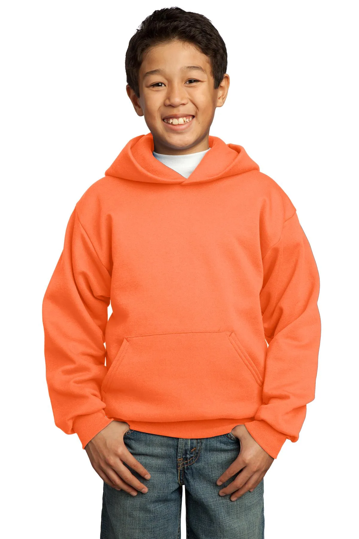 Port & Company - Youth Core Fleece Pullover Hooded Sweatshirt. PC90YH