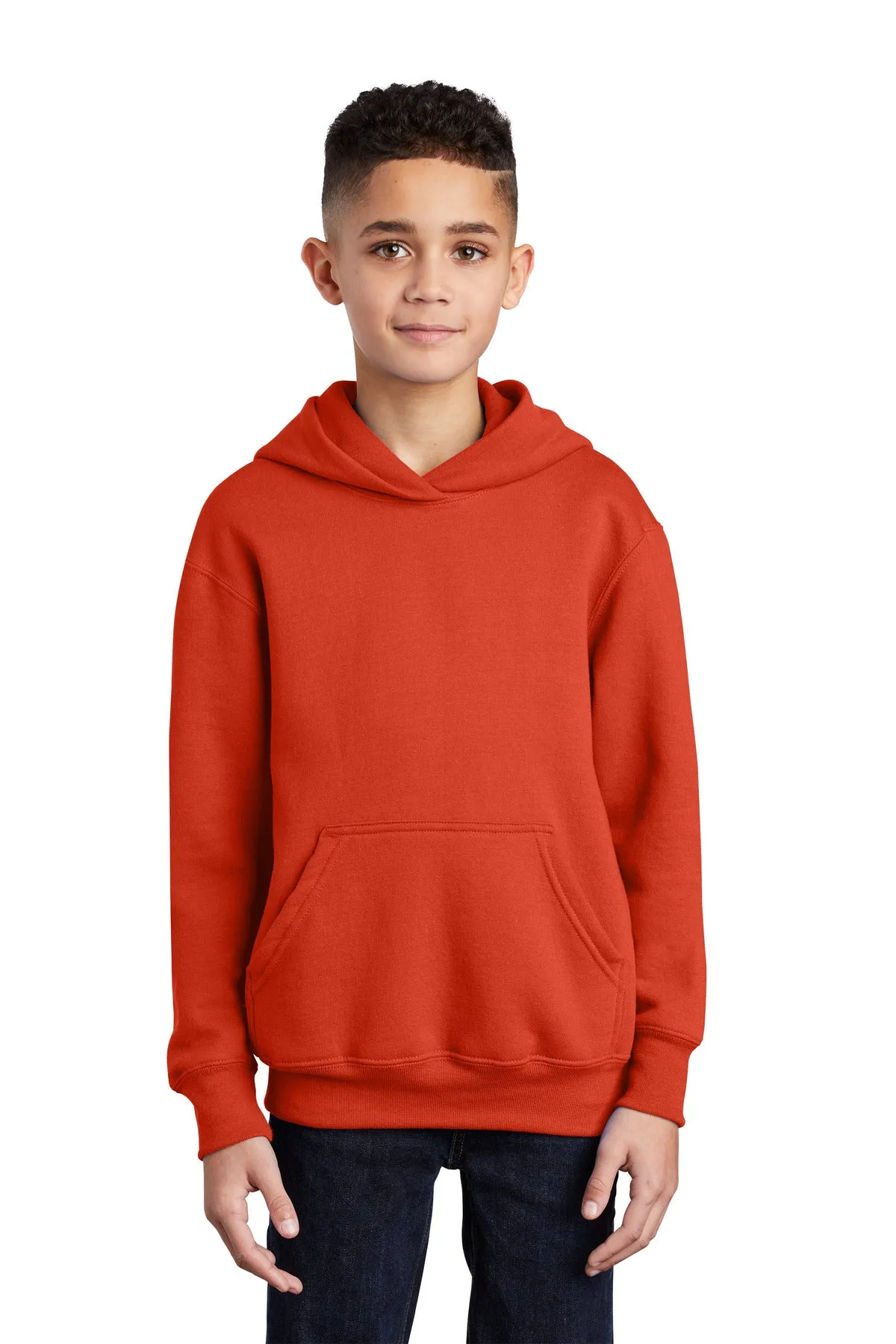 Port & Company - Youth Core Fleece Pullover Hooded Sweatshirt. PC90YH