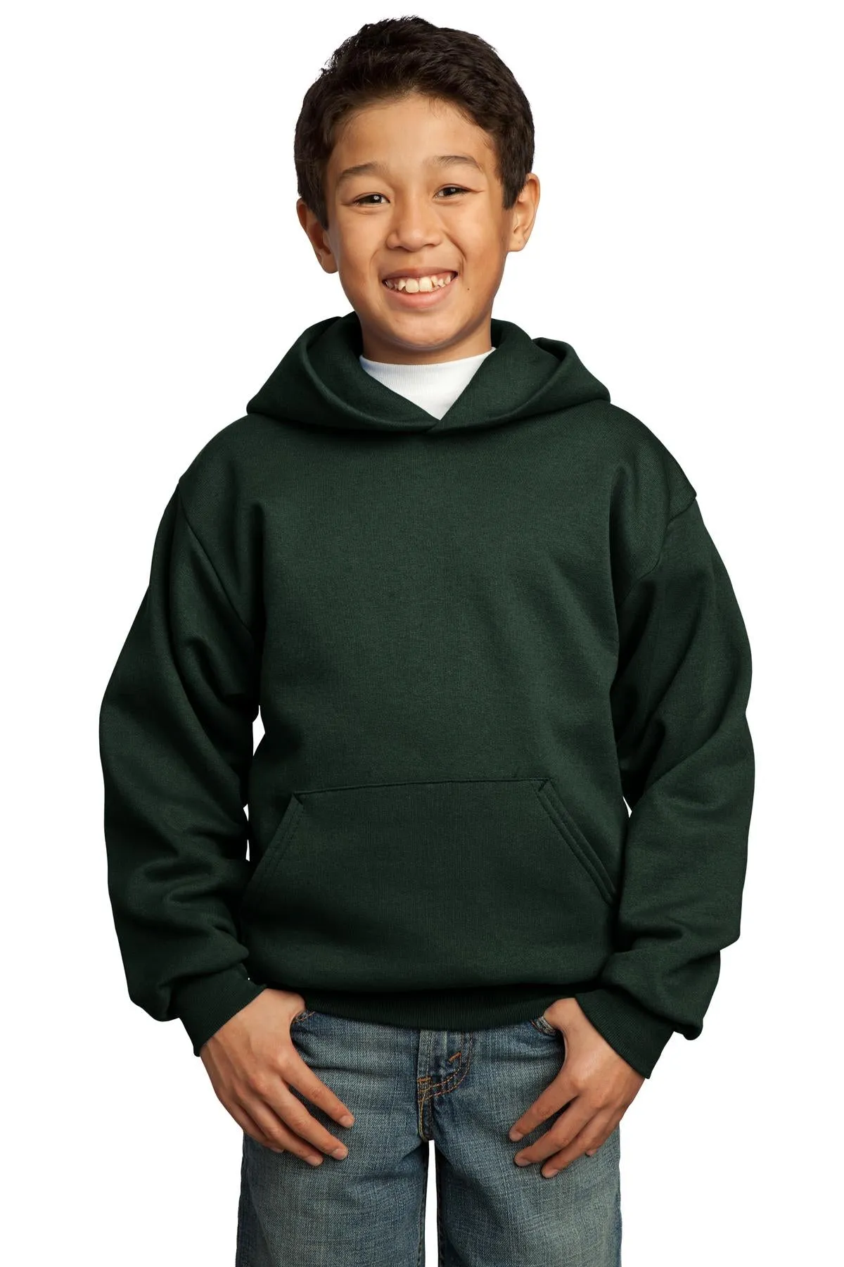 Port & Company - Youth Core Fleece Pullover Hooded Sweatshirt. PC90YH