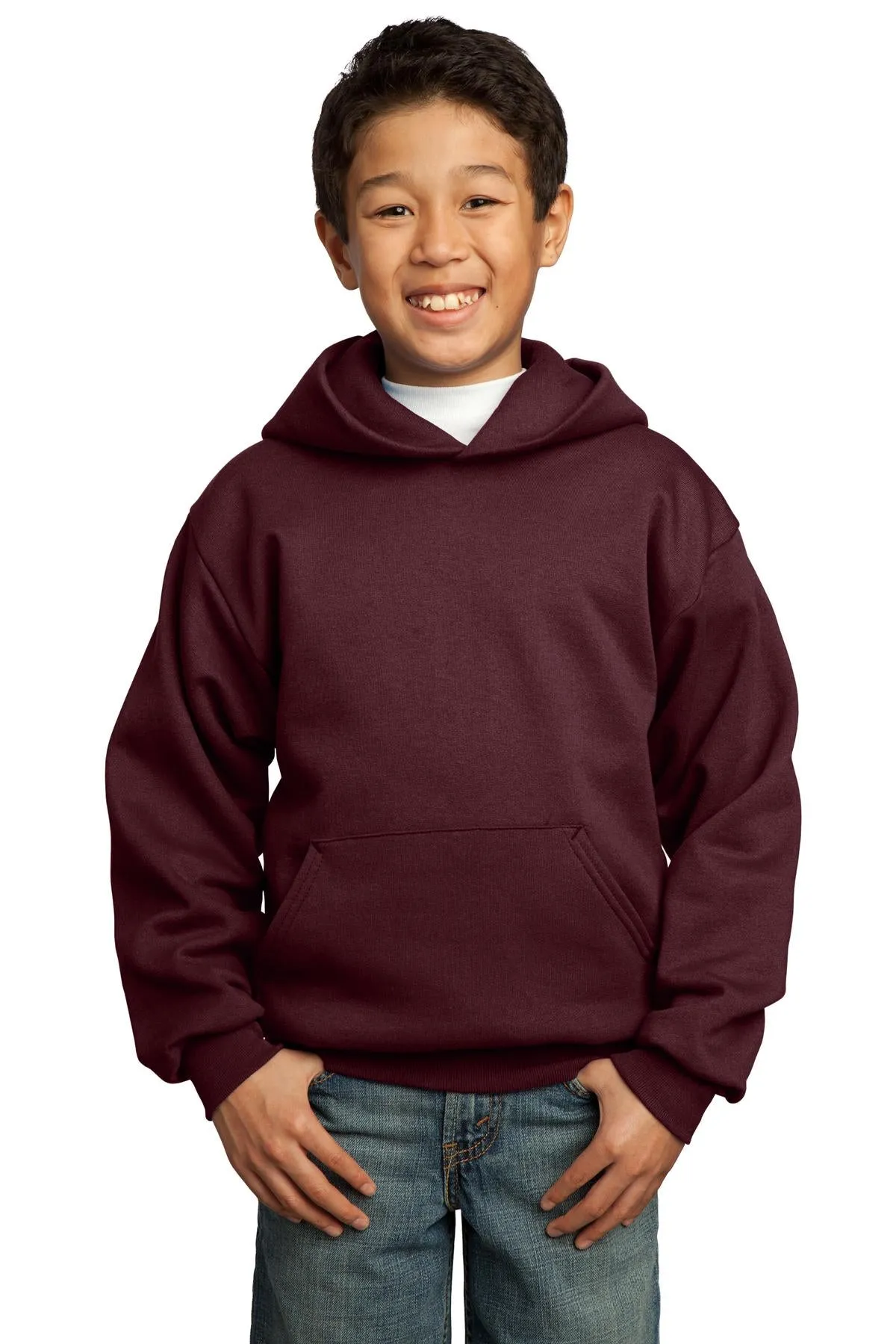 Port & Company - Youth Core Fleece Pullover Hooded Sweatshirt. PC90YH