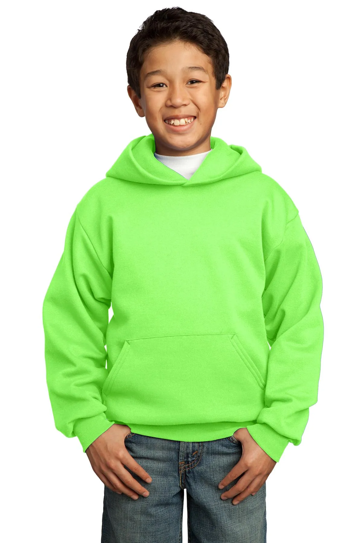 Port & Company - Youth Core Fleece Pullover Hooded Sweatshirt. PC90YH