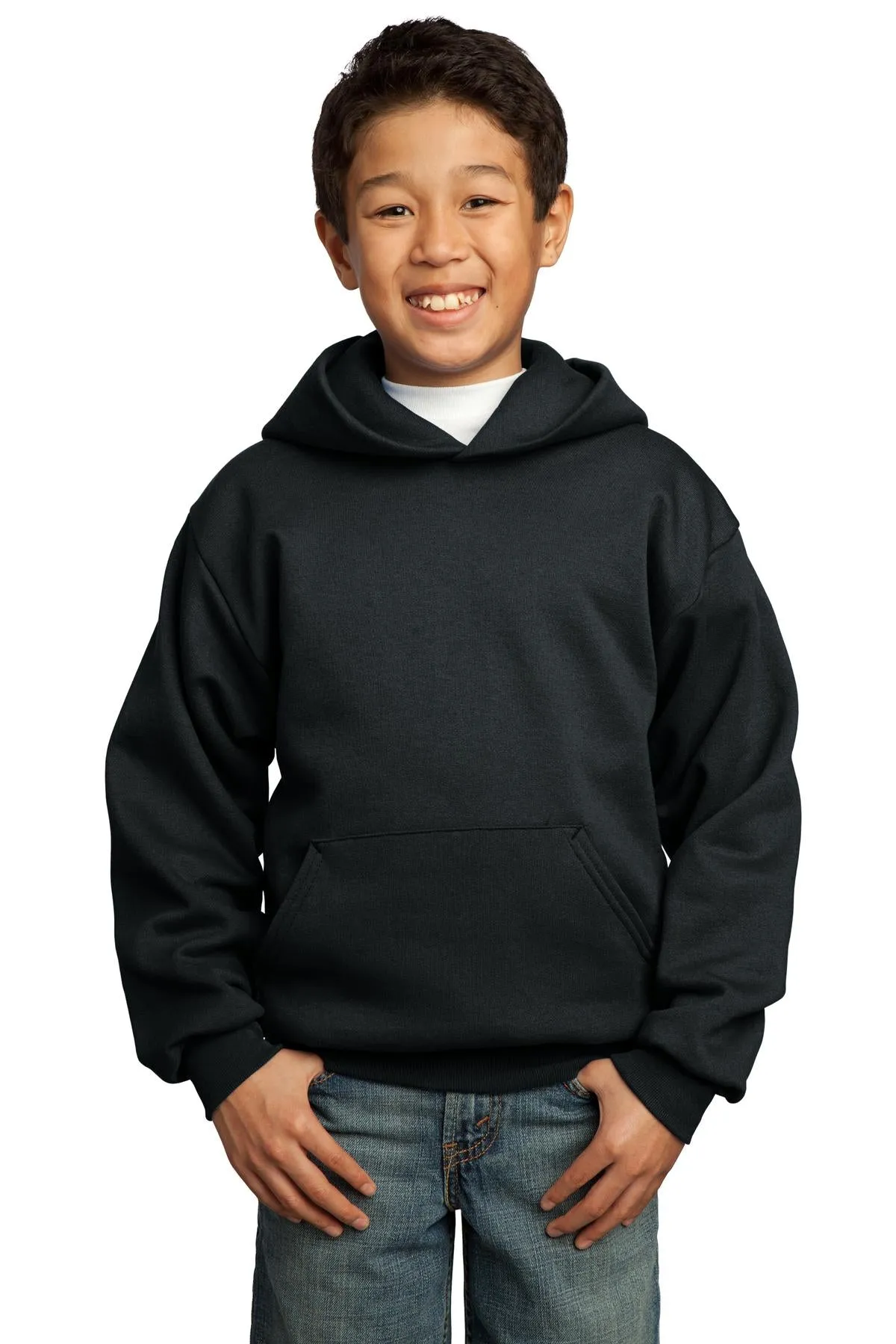 Port & Company - Youth Core Fleece Pullover Hooded Sweatshirt. PC90YH