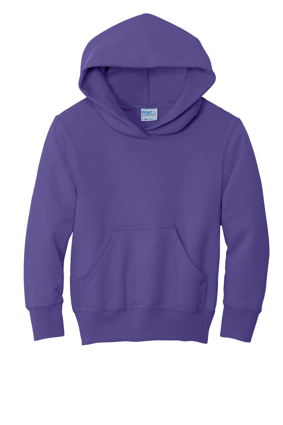 Port & Company - Youth Core Fleece Pullover Hooded Sweatshirt. PC90YH